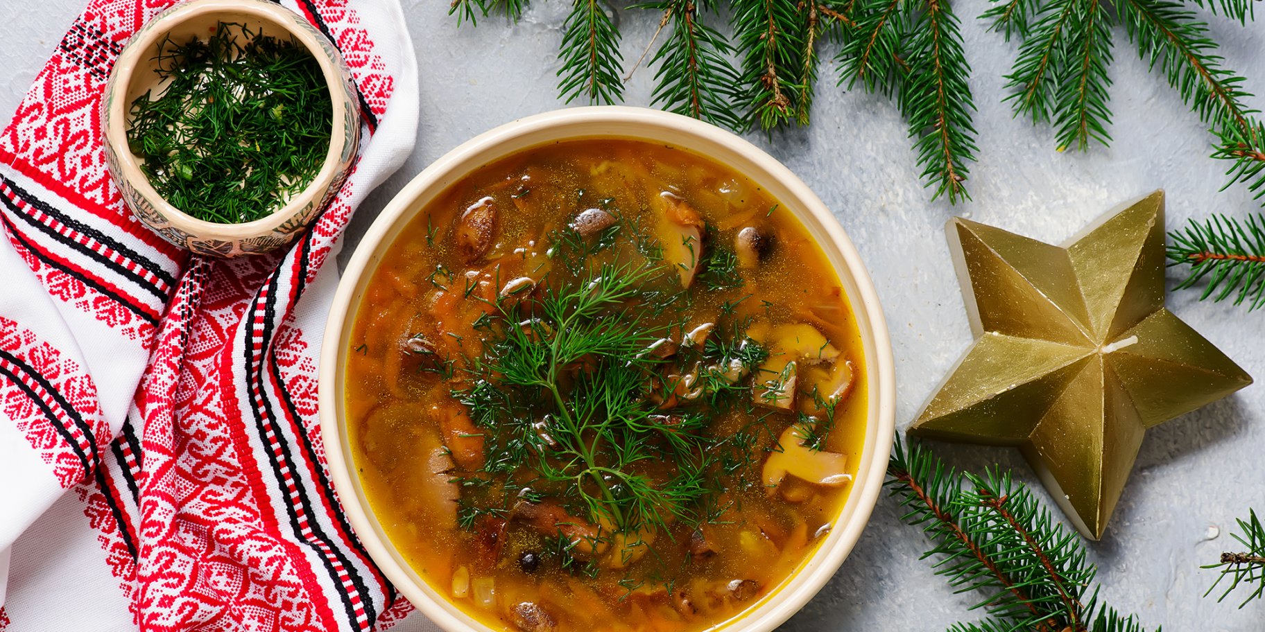 Пісна грибна юшка