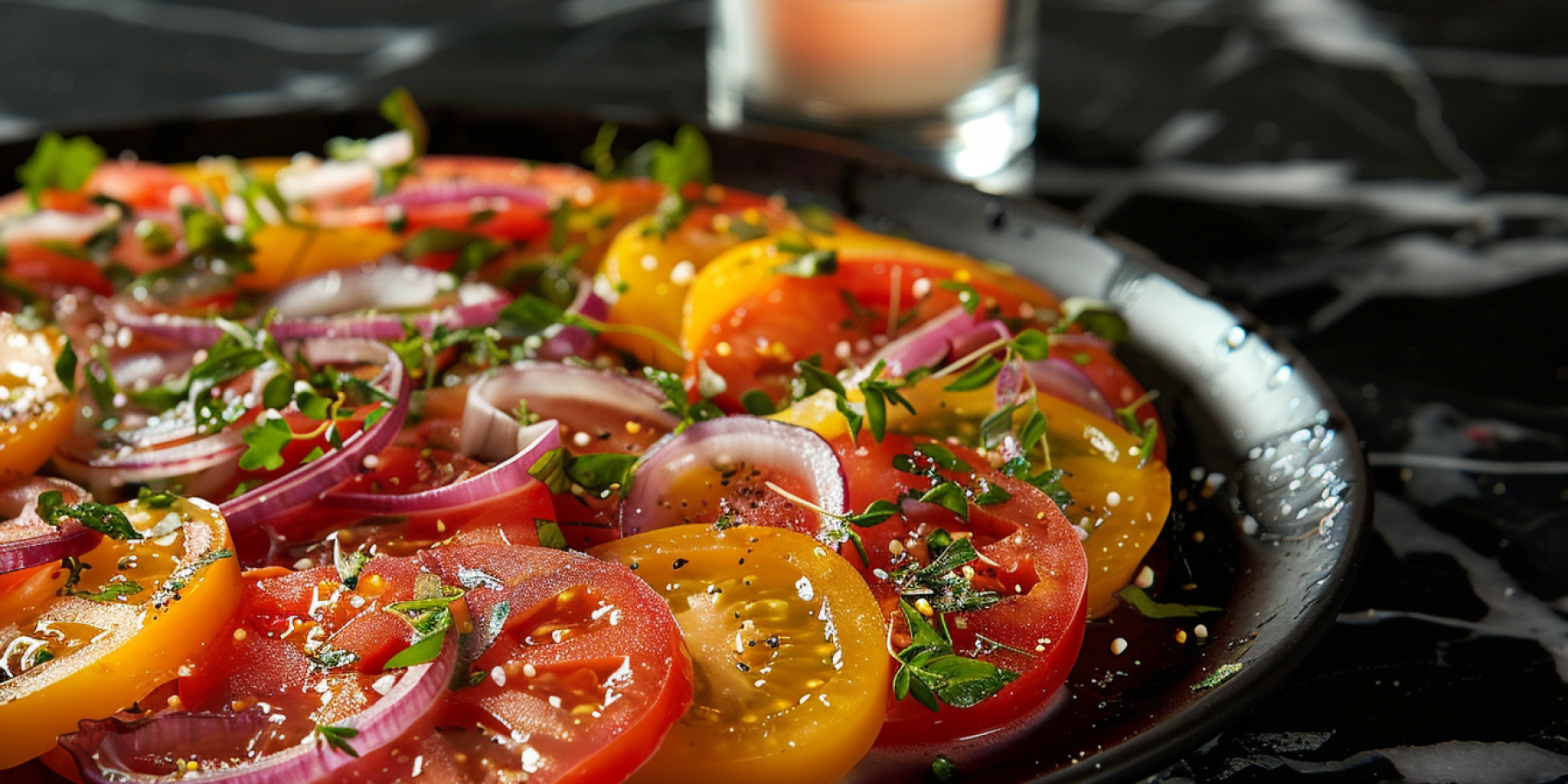 Помідори з цибулею та сиром