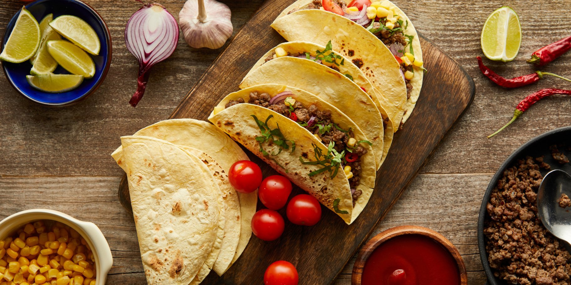 Тортильї з м’ясом і грибами рецепт