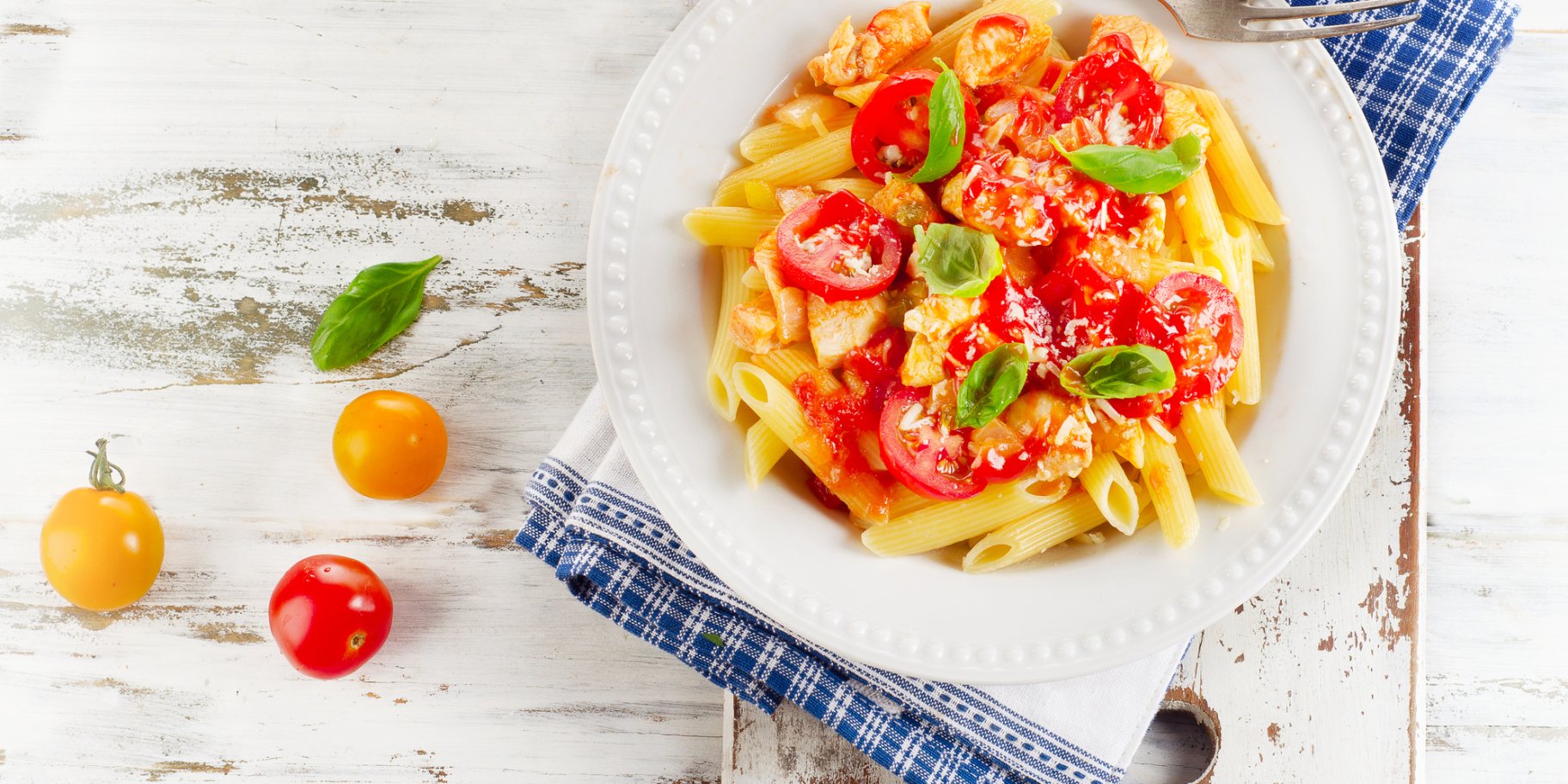паста пенне з томатами