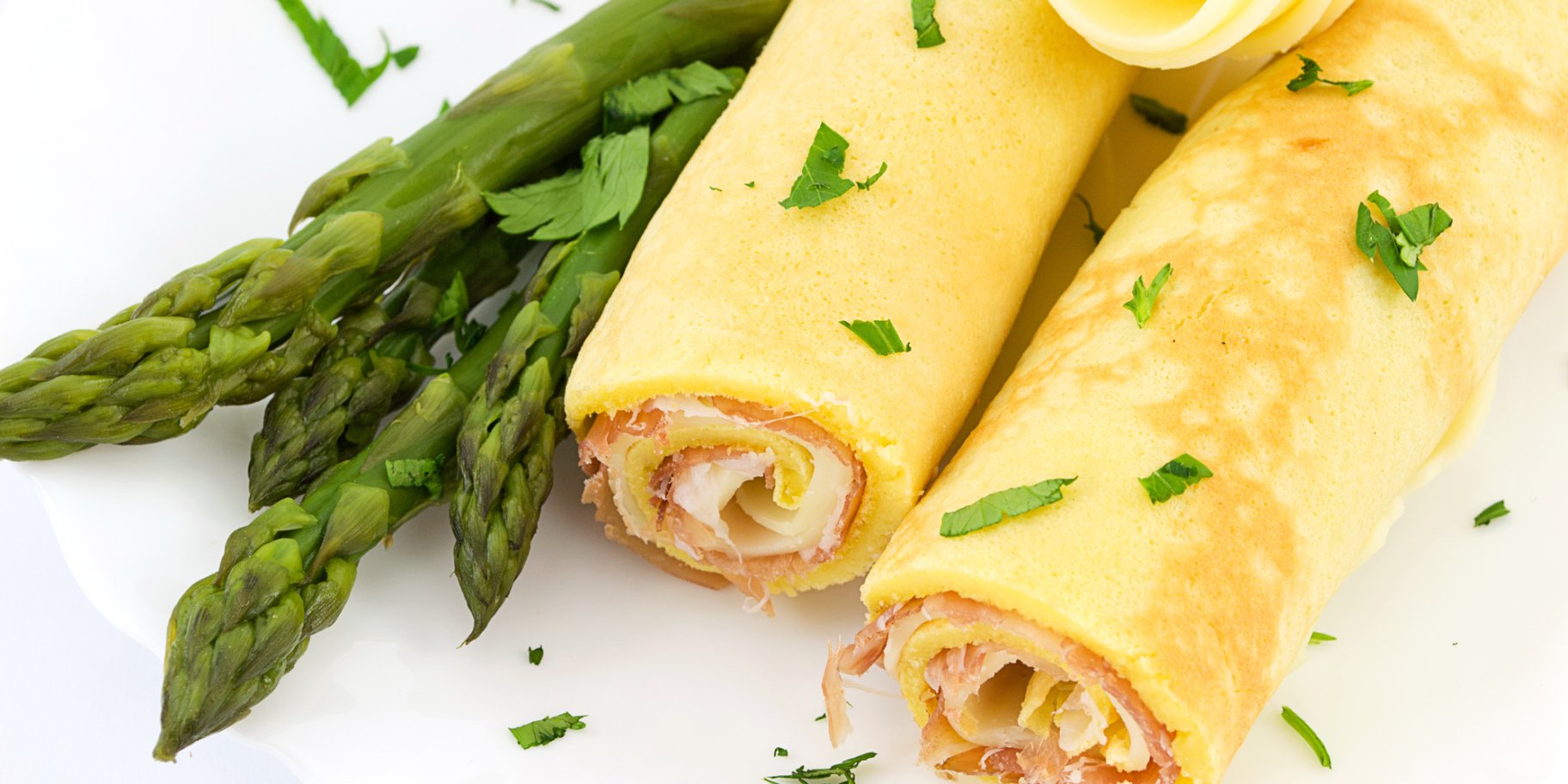 яєчний рулет із шинкою