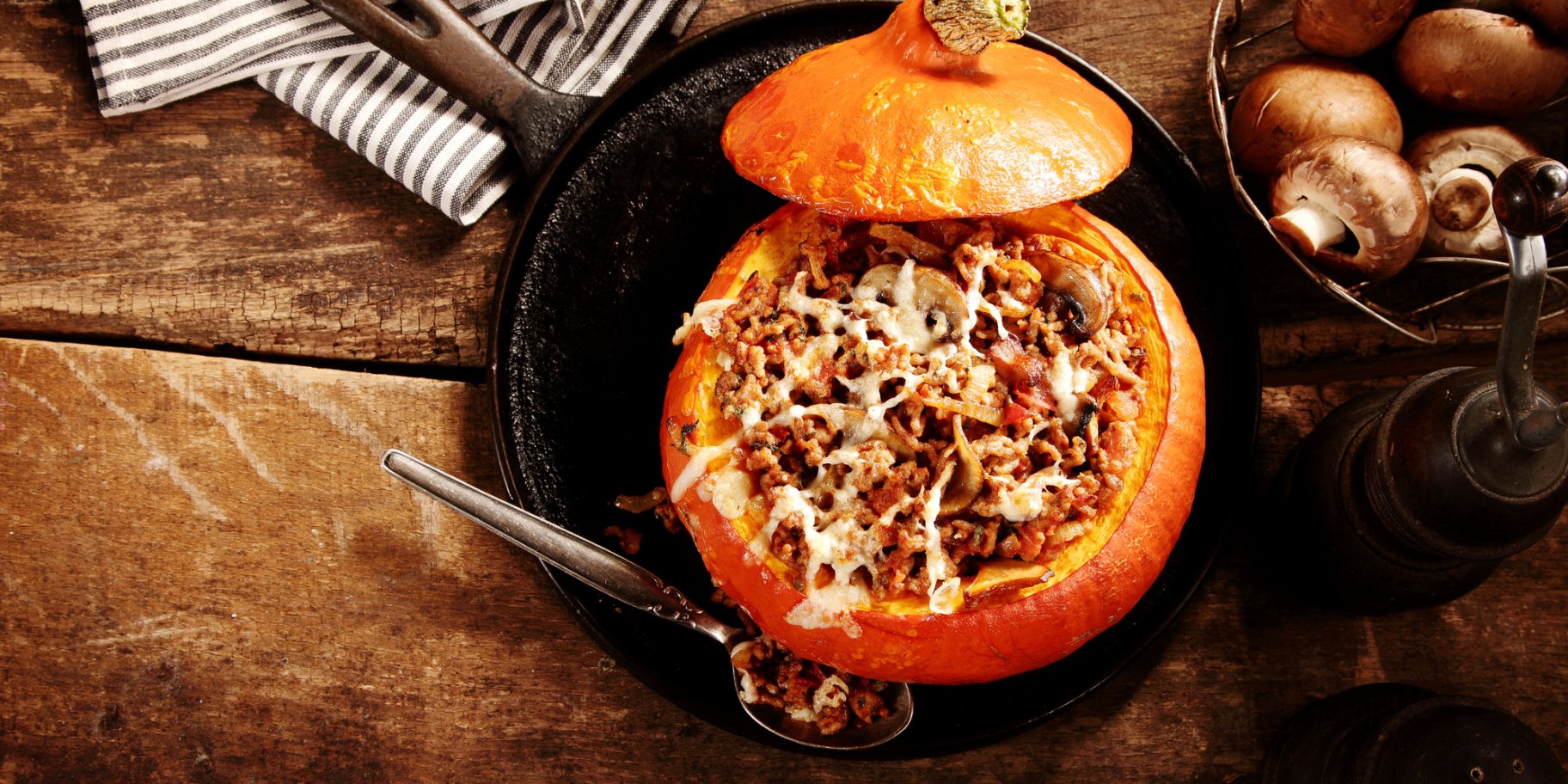 Фаршированная тыква с рисом