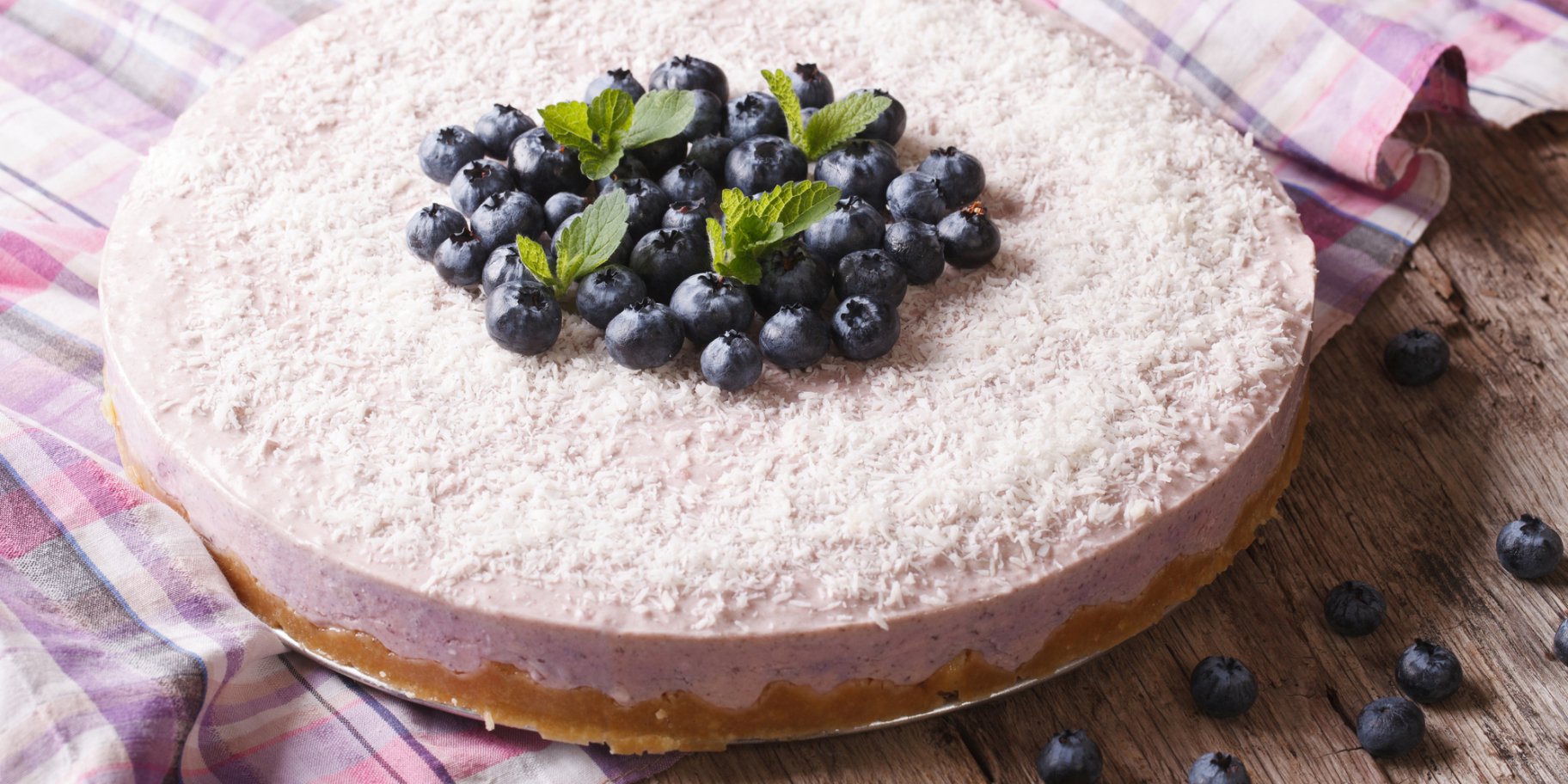 Чизкейк с черникой