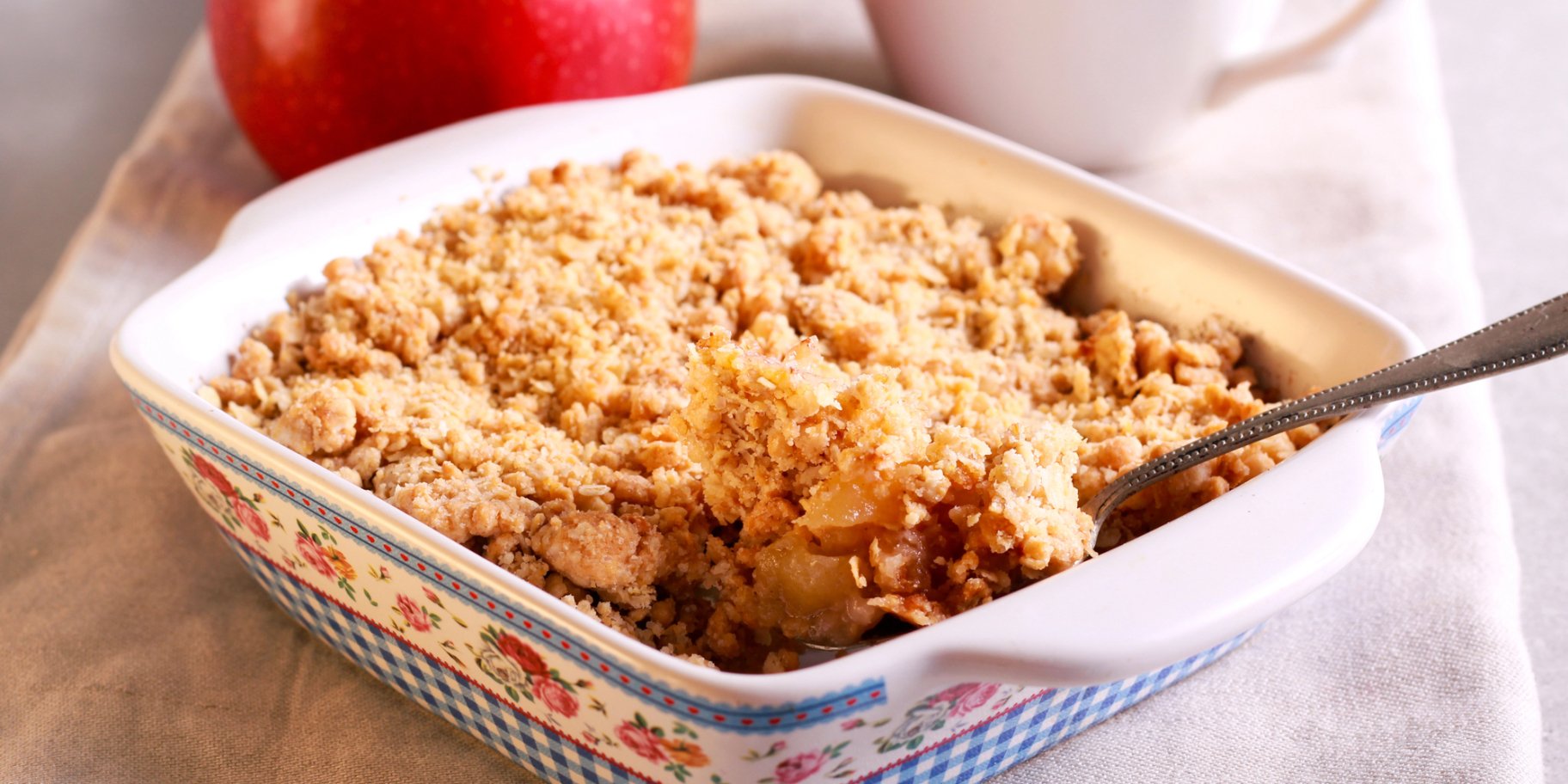 Яблучний крамбл для малят