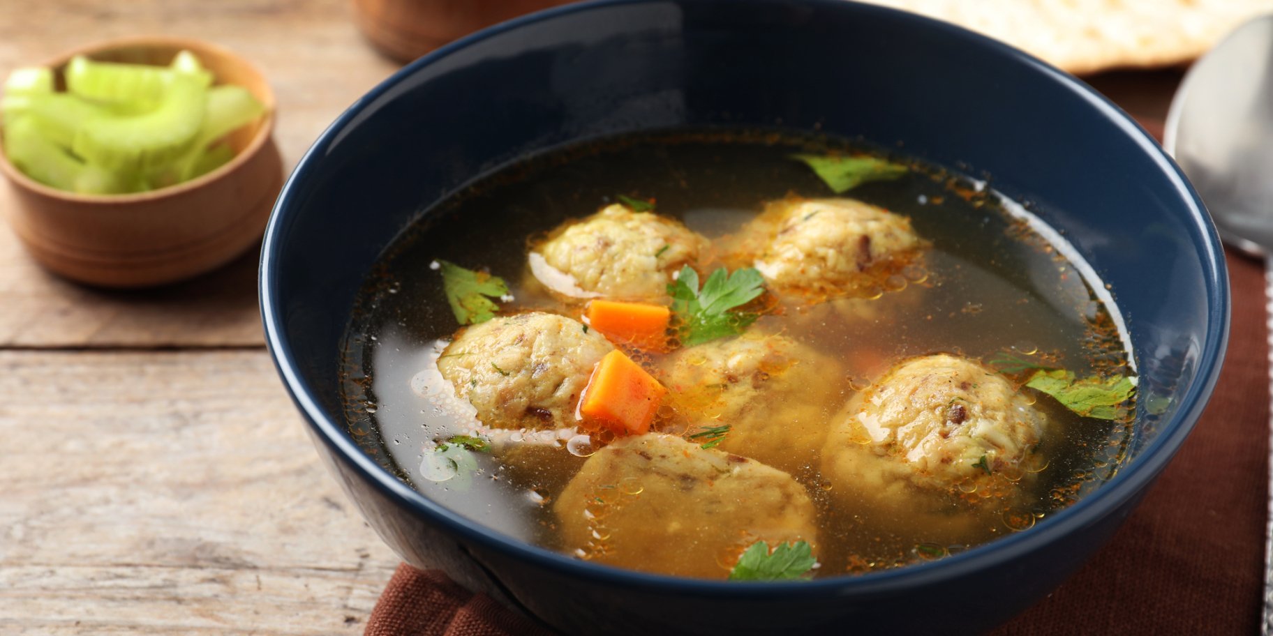 Еврейский суп с мацой