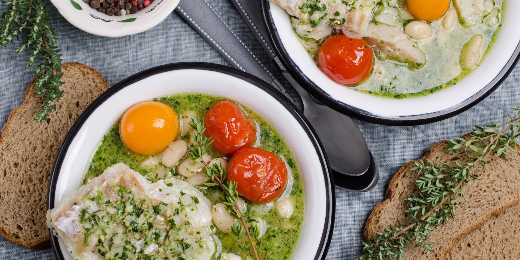 Риба з квасолею