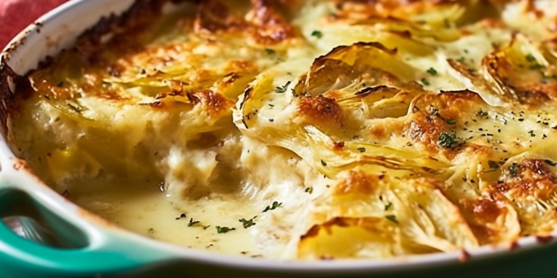 Гратен з фаршем, молодою картоплею і капустою