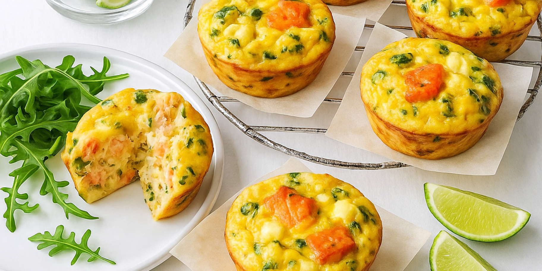 Фритати з лососем і сиром