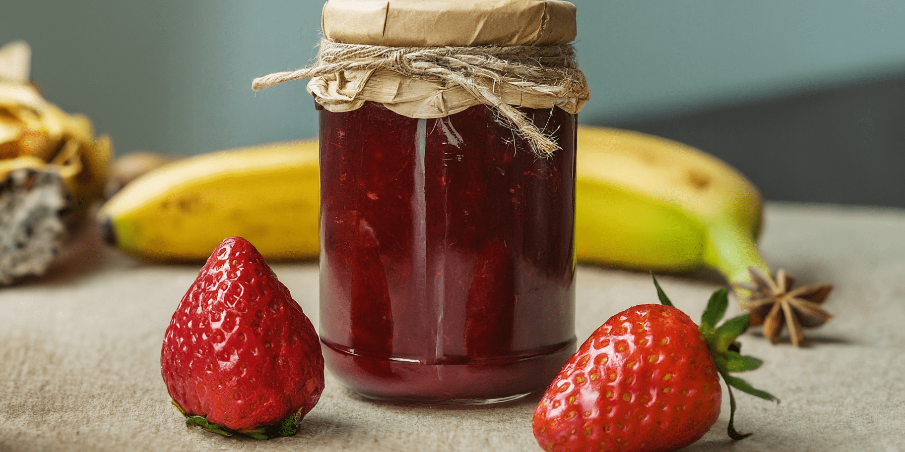 Полуничне варення з бананом