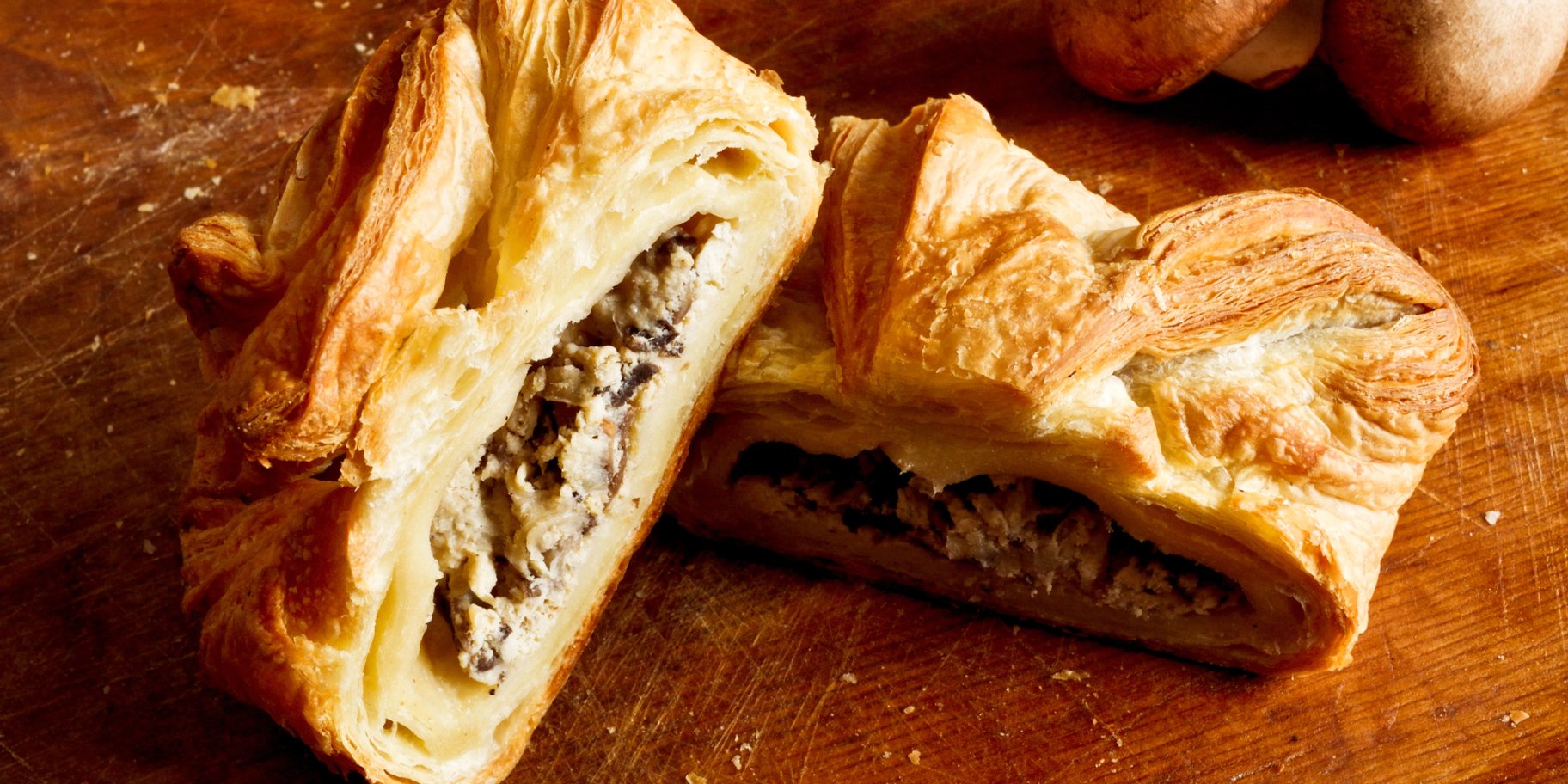 Струдель з грибами та сиром