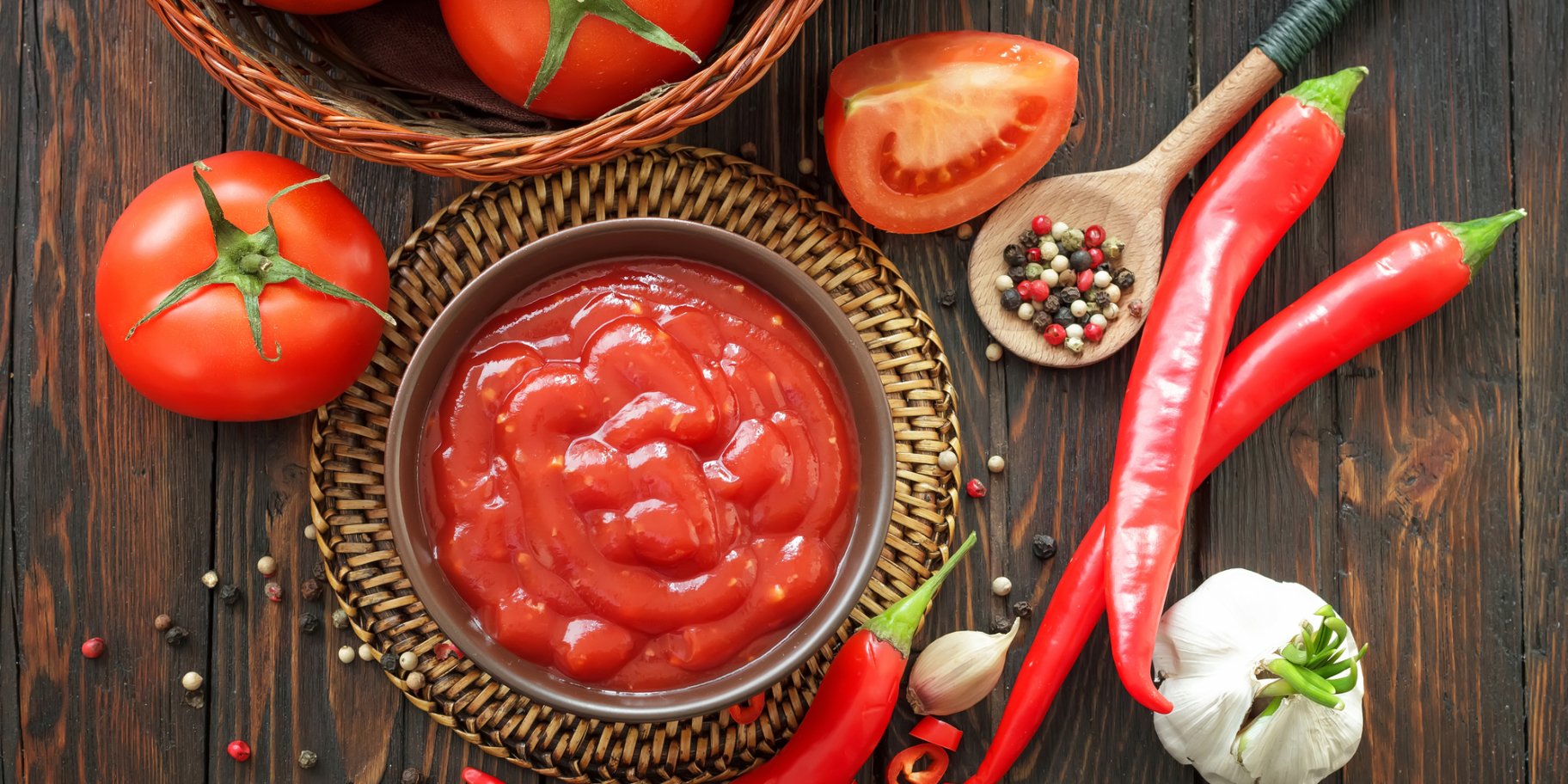 Кетчуп із часником і крохмалем