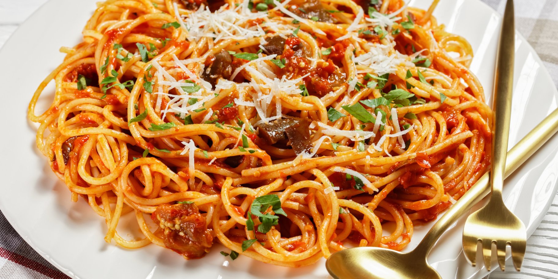 Паста с баклажанами