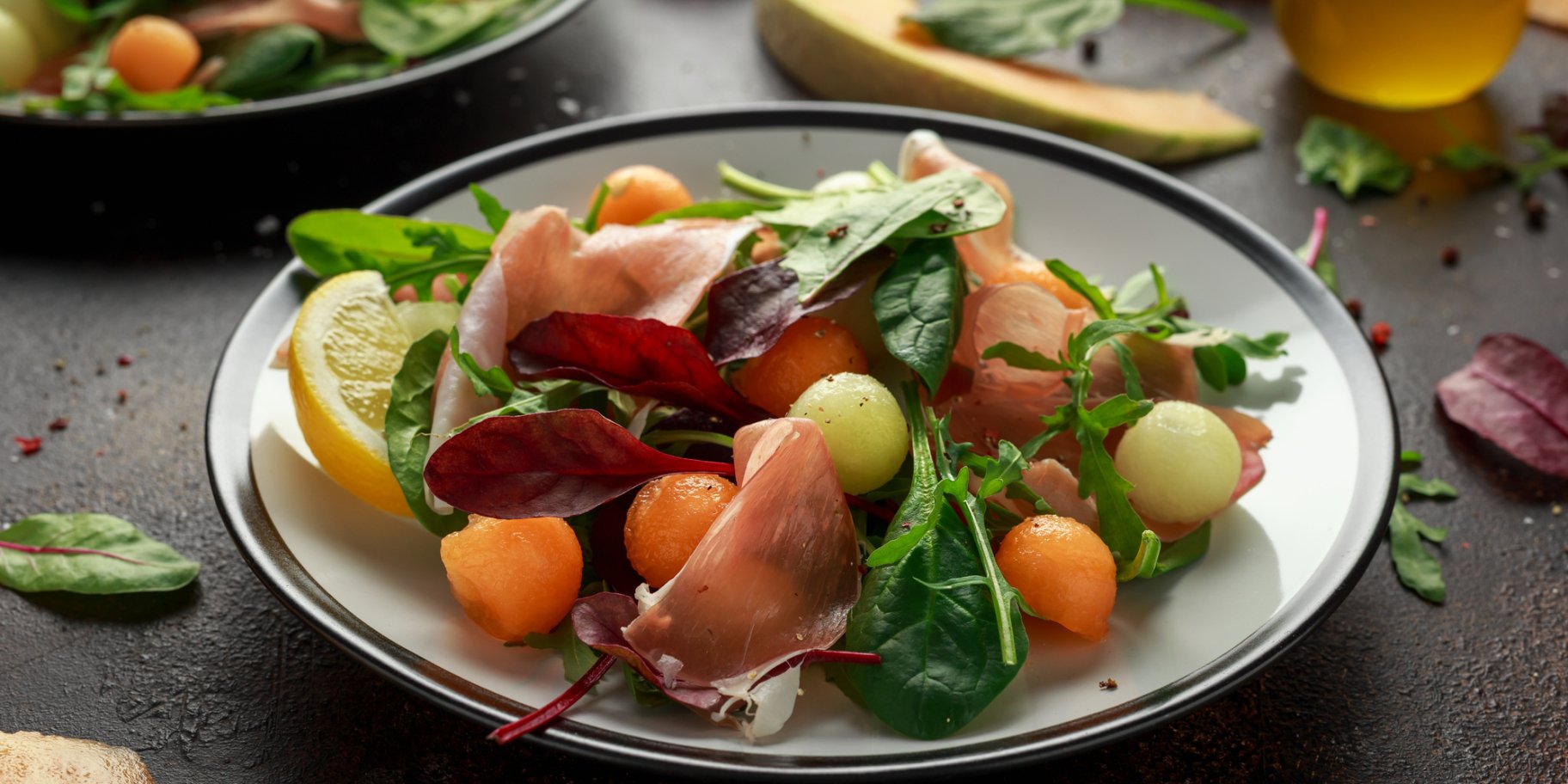 Салат з прошуто і динею