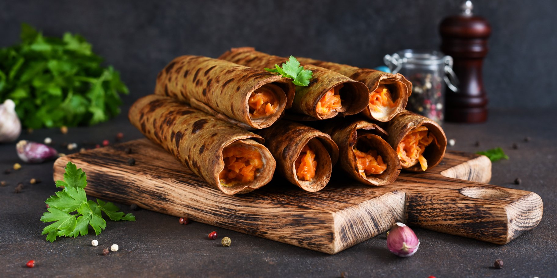 Печеночные блины с начинкой