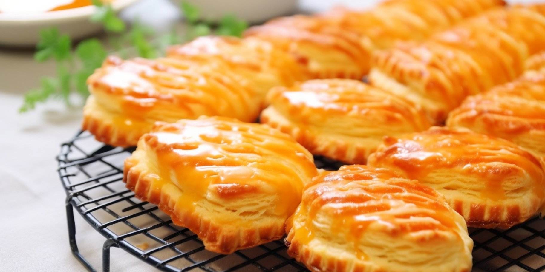Листкове печиво з лимонною начинкою