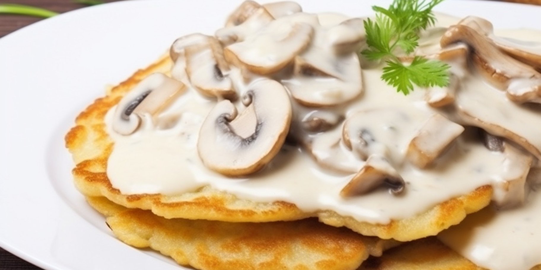Кремзлики с грибной подливкой