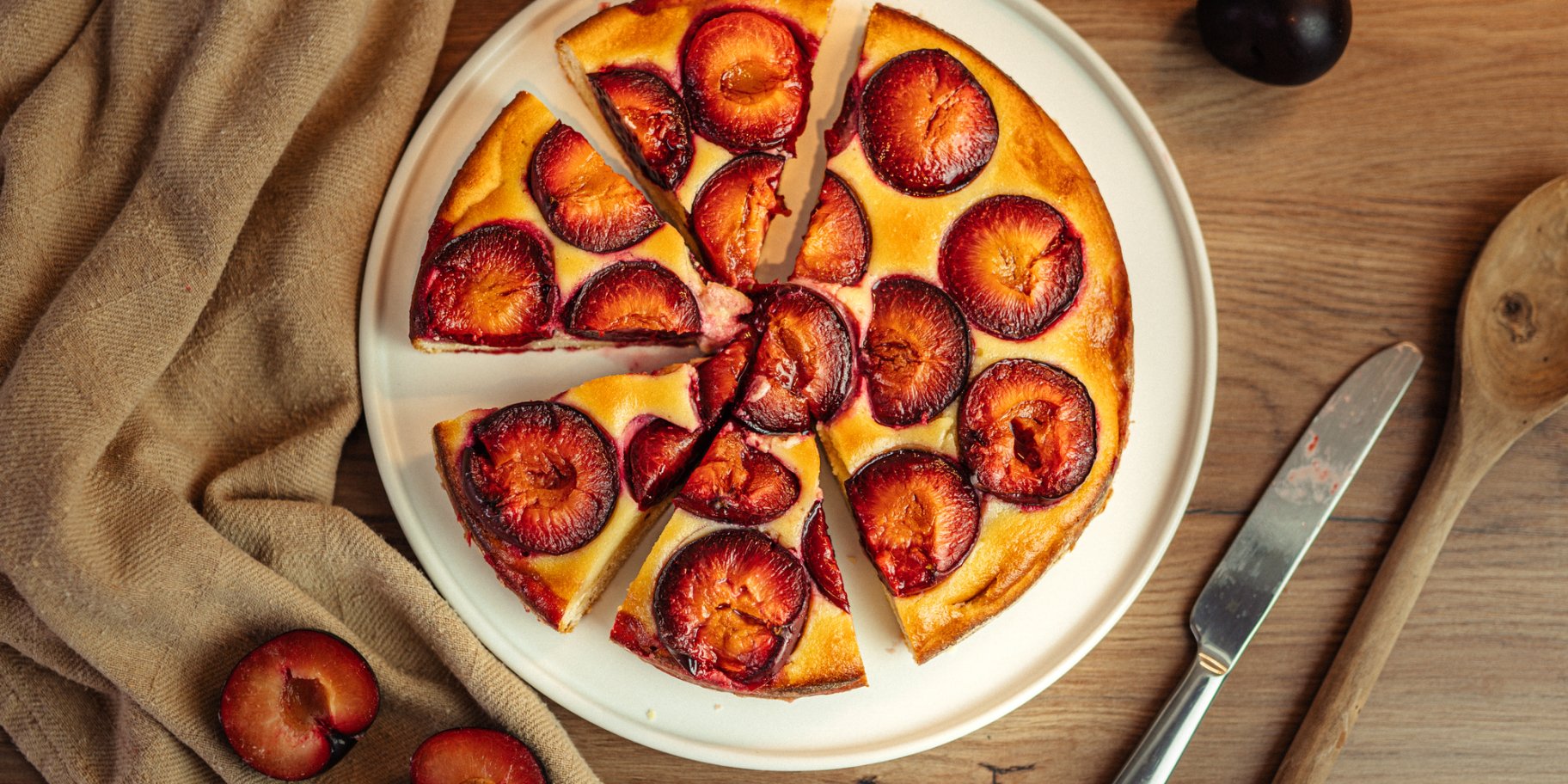 Сливовий пиріг без масла