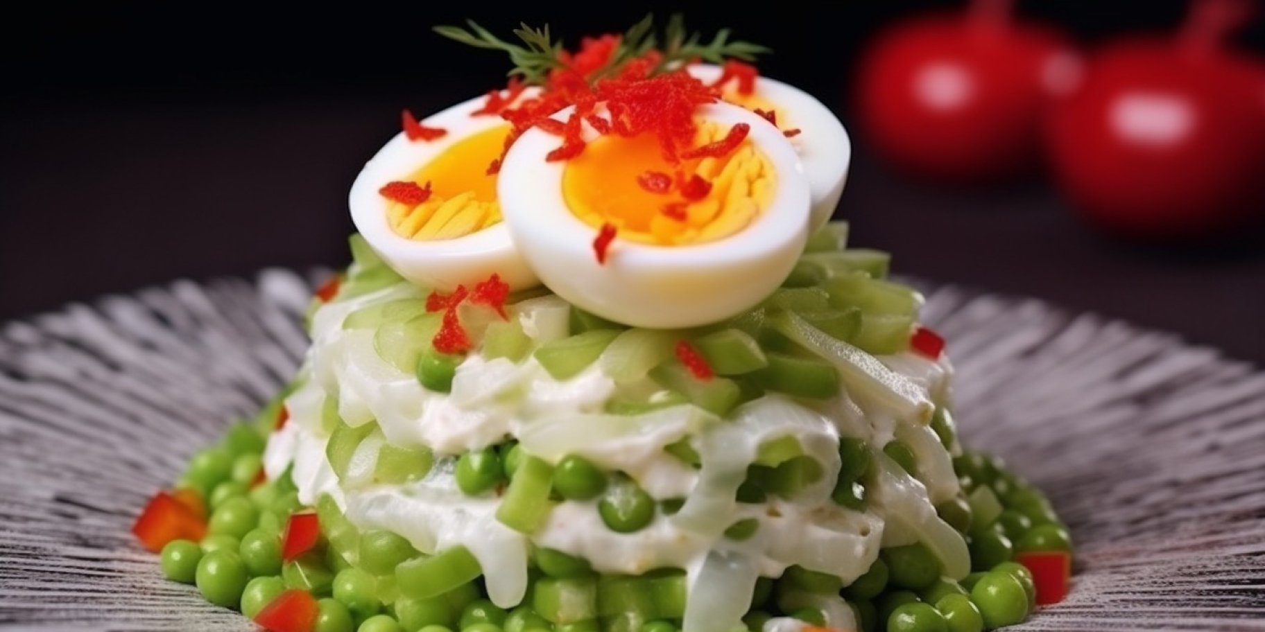 Салат з зеленого горошку