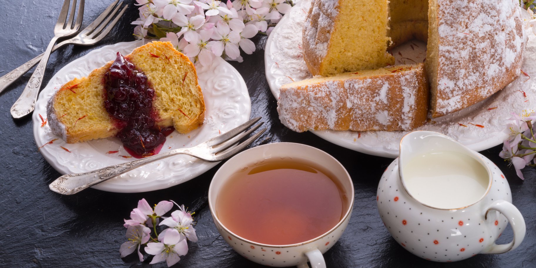 шафрановый кекс с изюмом