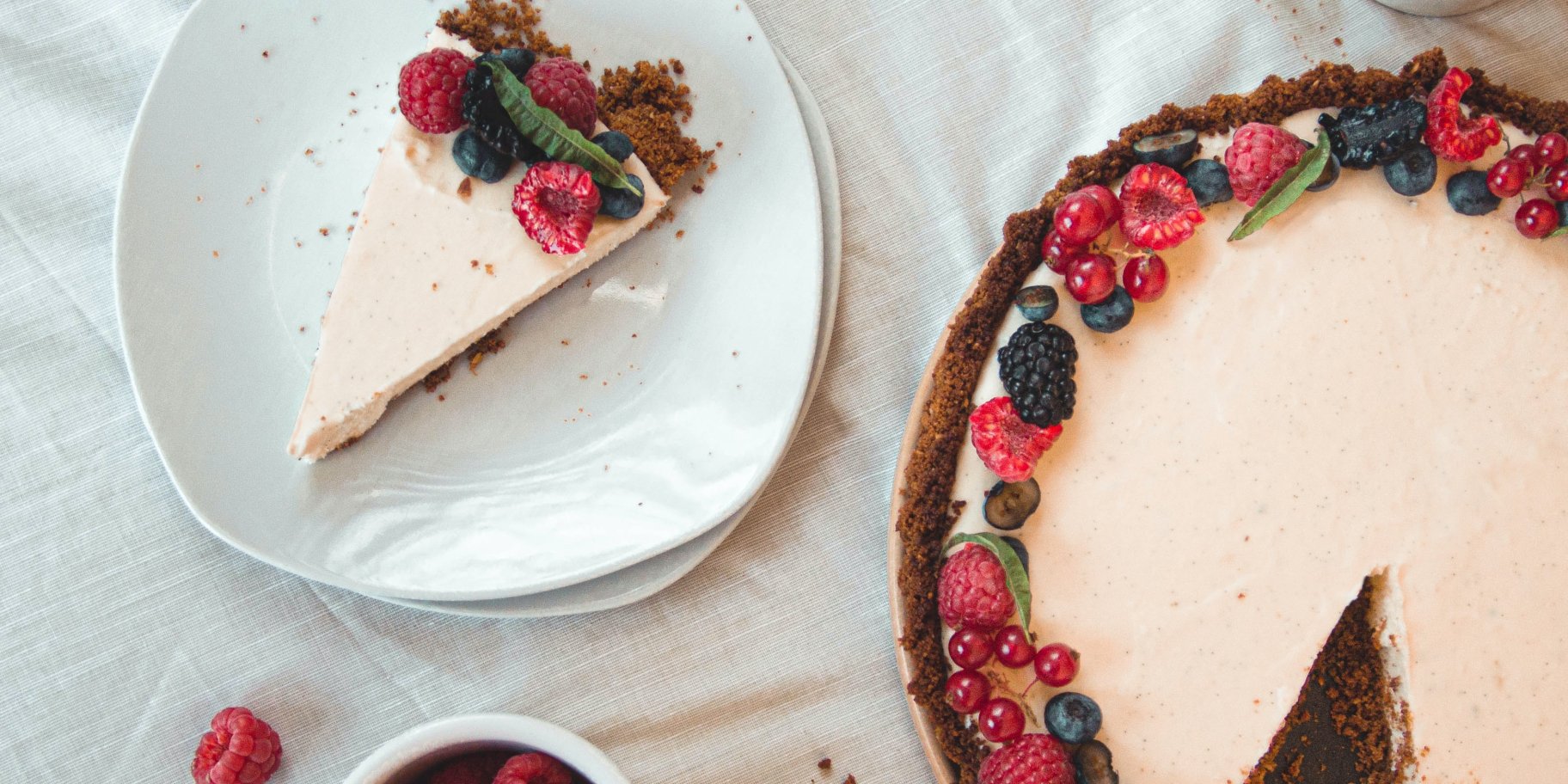 Чизкейк с ягодами