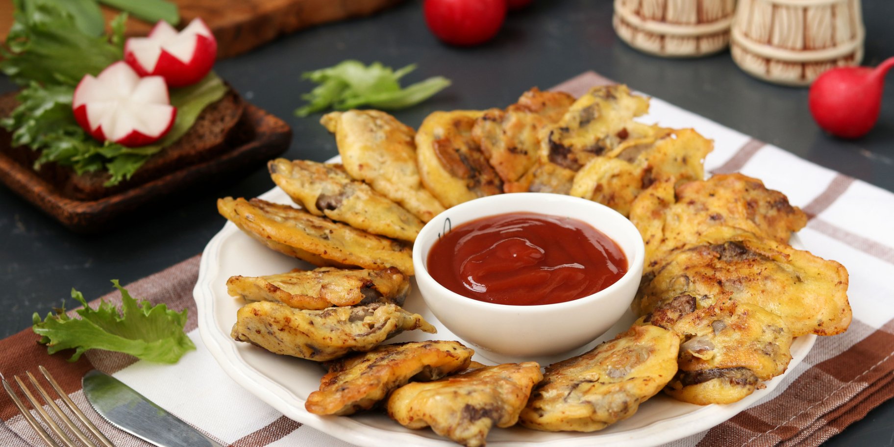 Жареная печень в кляре