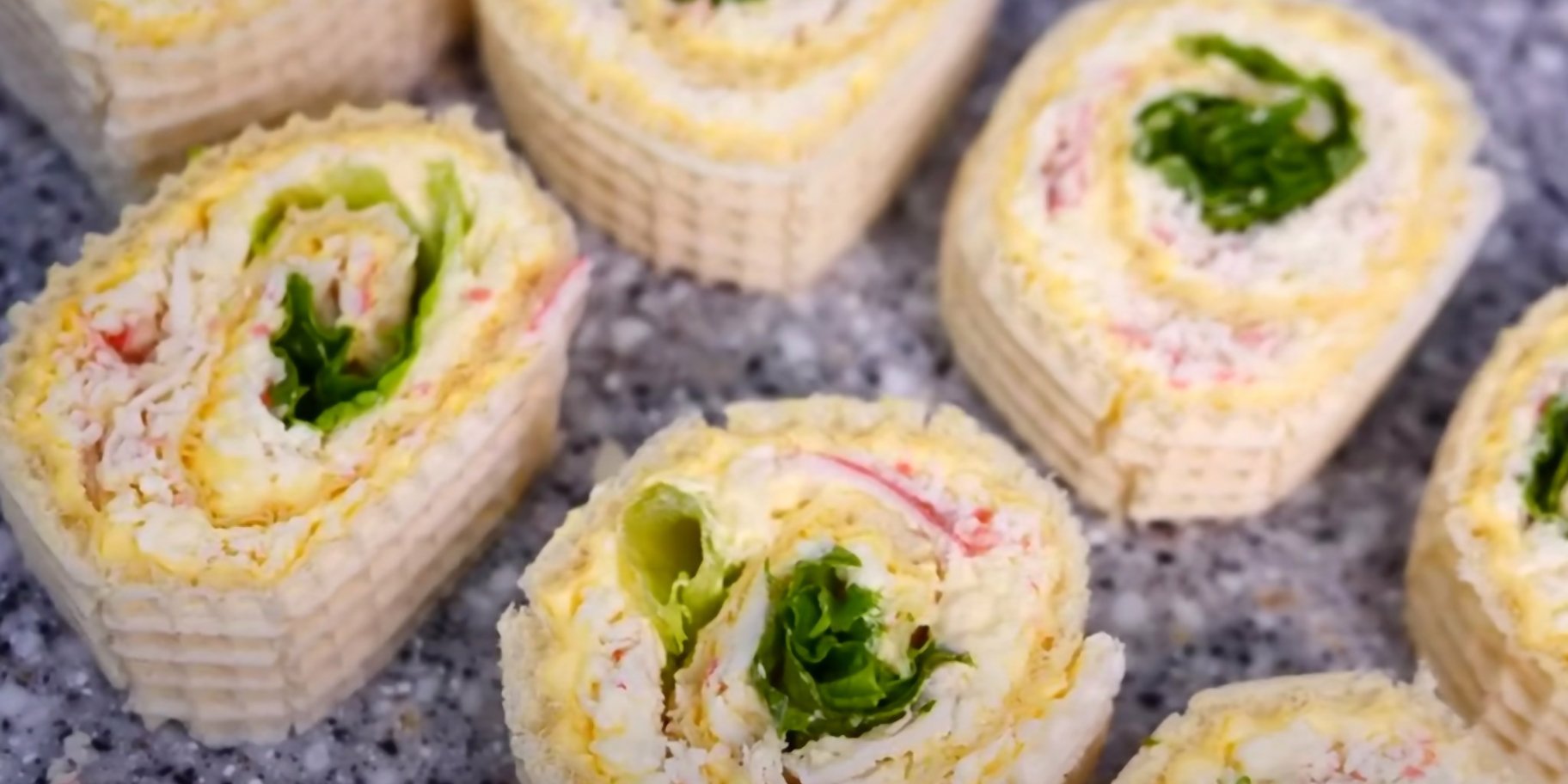 Крабовий рулет із вафельних коржів