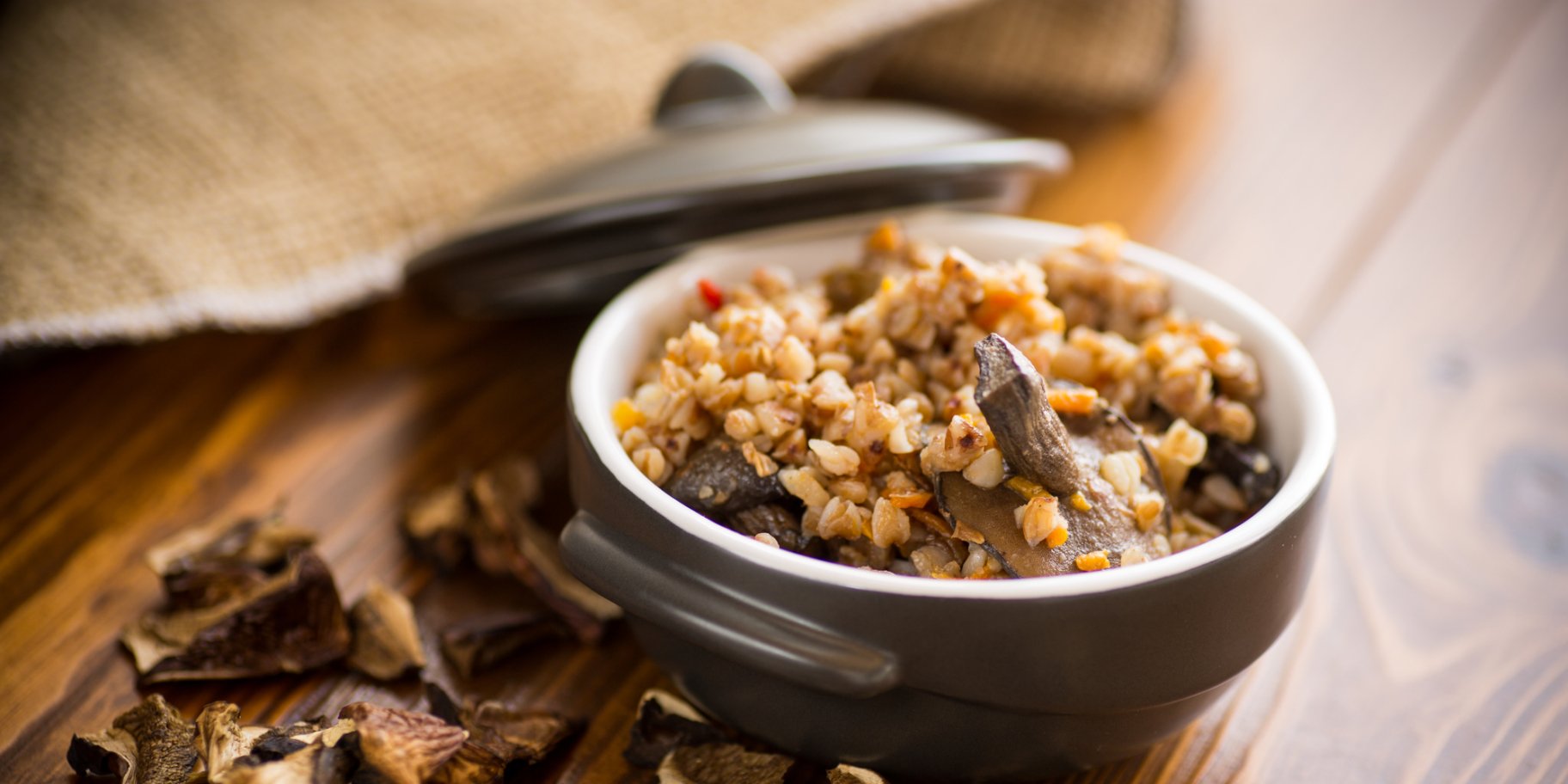 Гречка з грибами