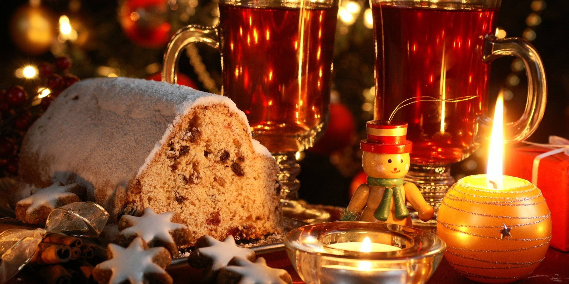 рождественский стол, кекс