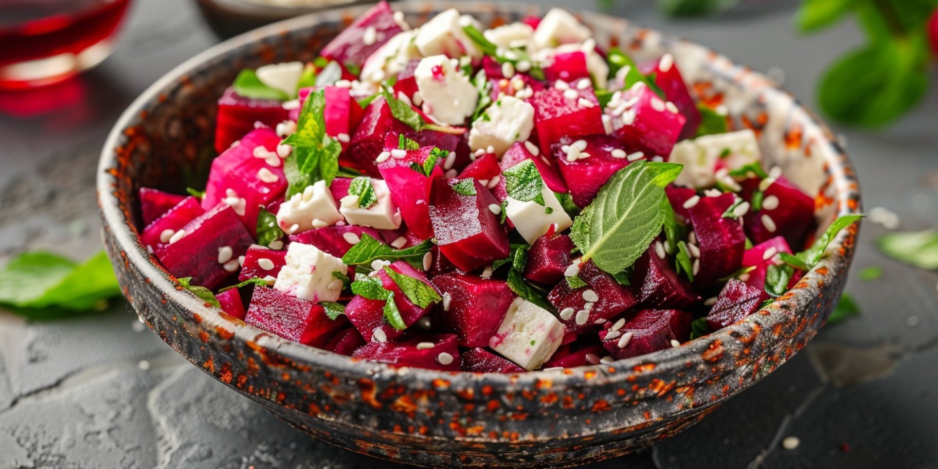 Буряк, фета і кунжут