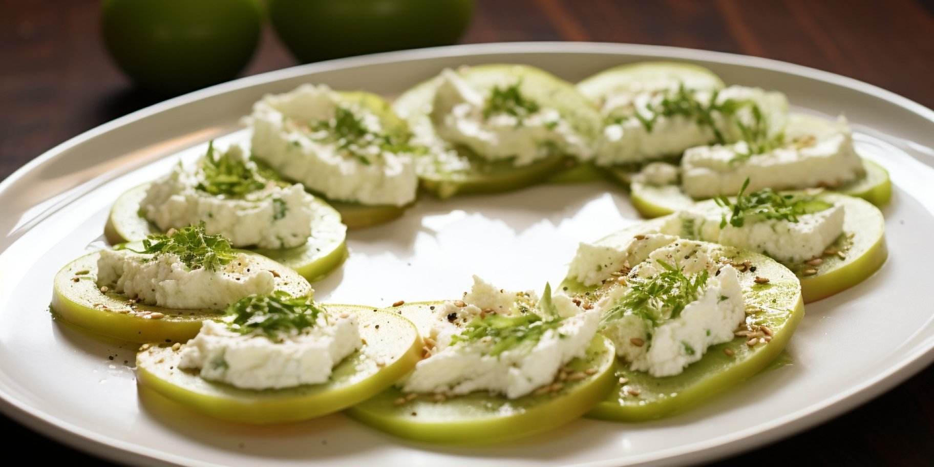 Зелені помідори з маскарпоне