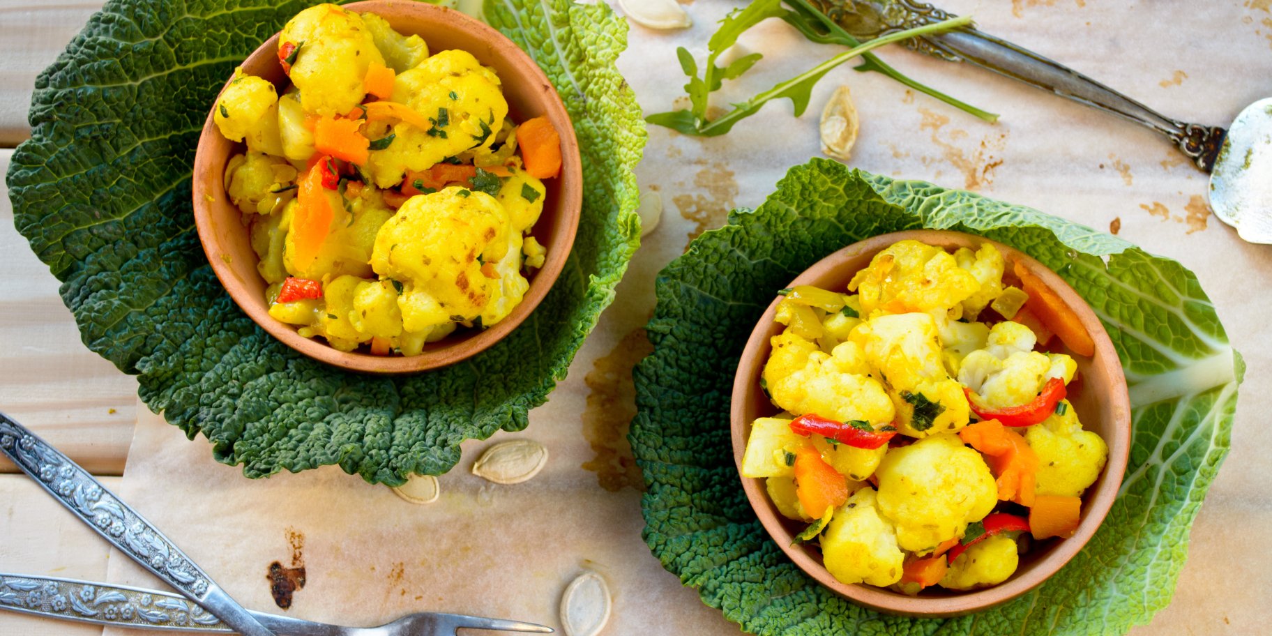 Цвітна капуста з медово-гірчичним соусом