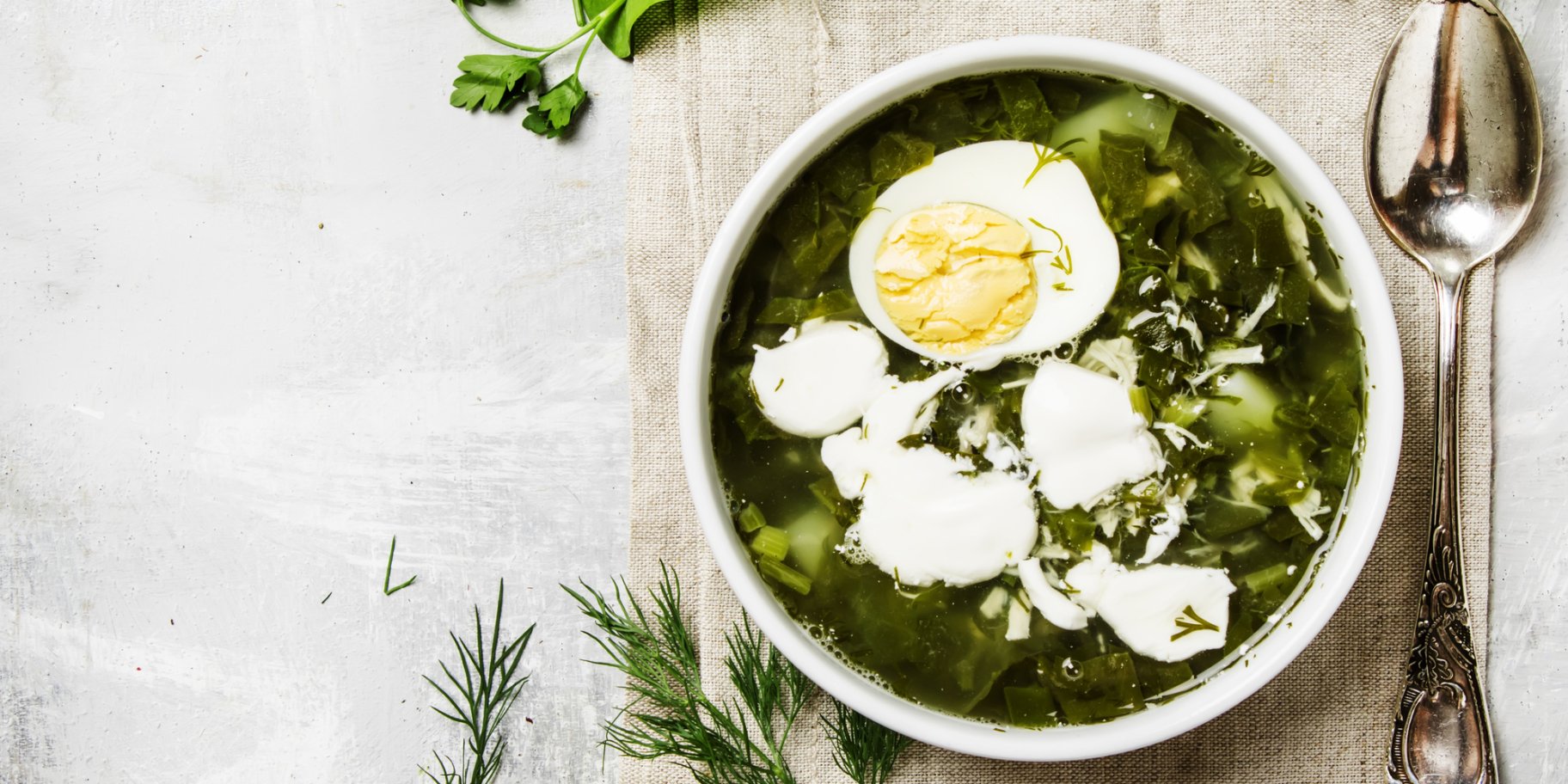 Зелений борщ з щавелю