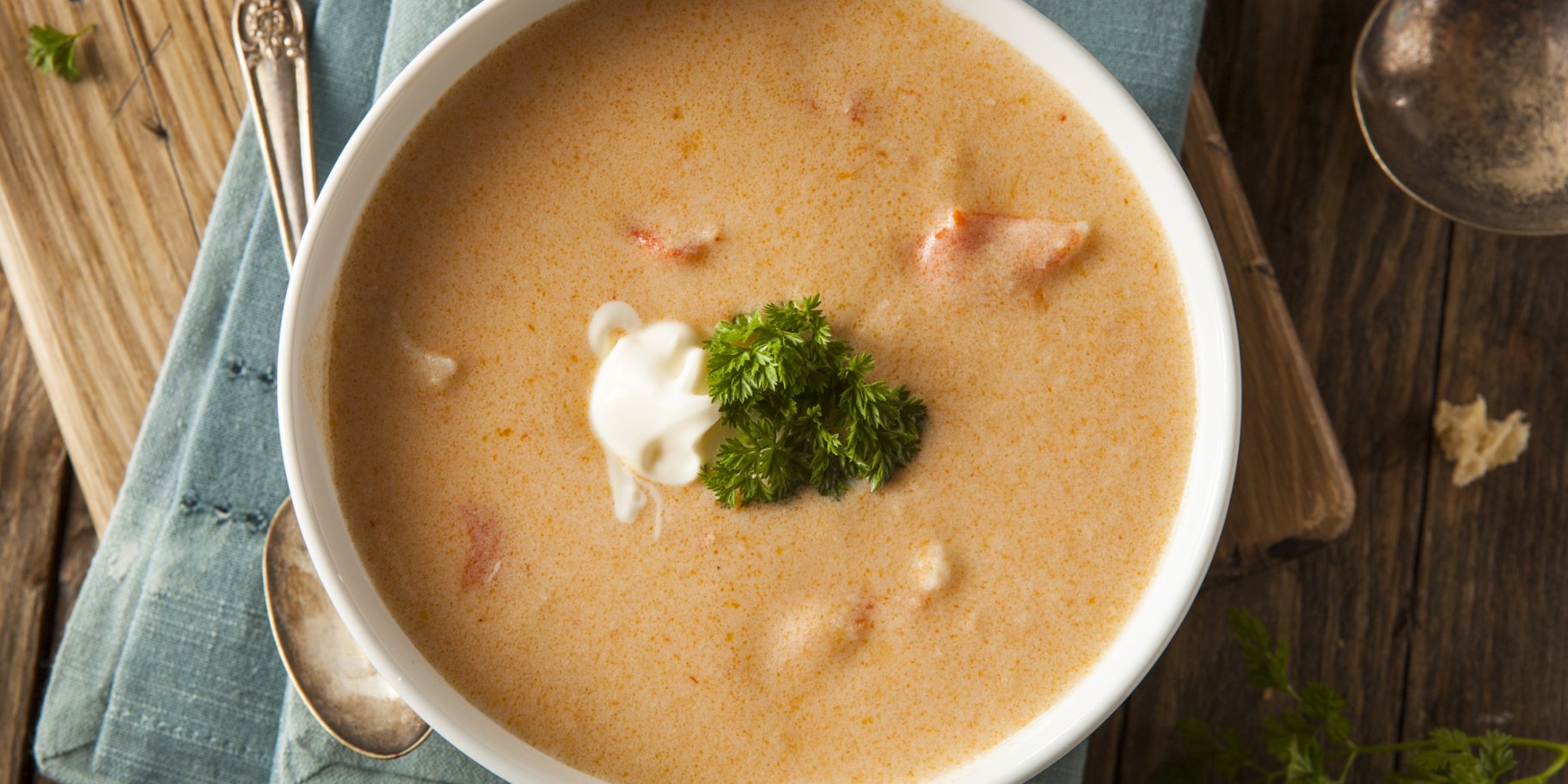 Суп биск с рыбой