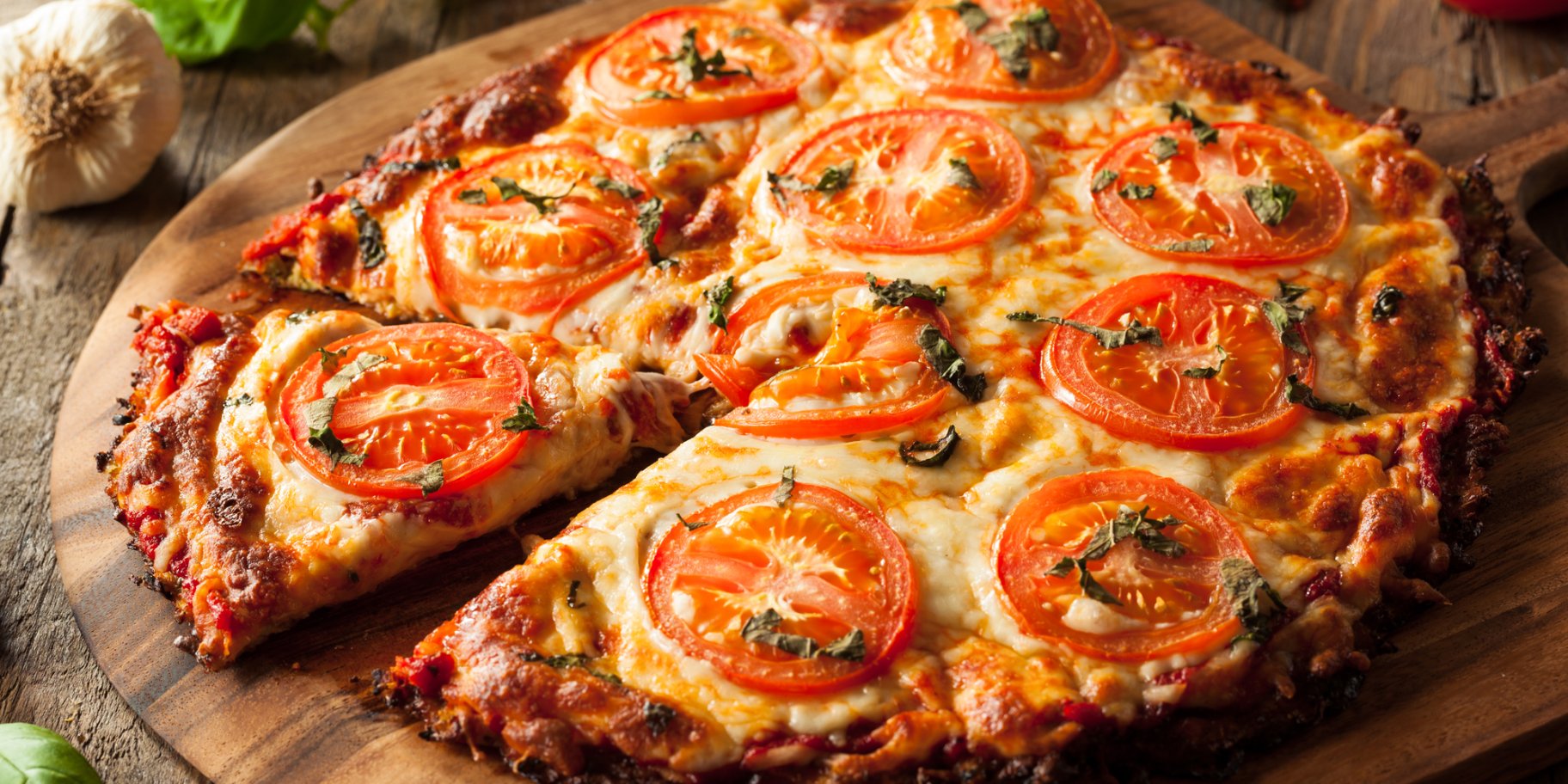 Пицца на тесте из цветной капусты