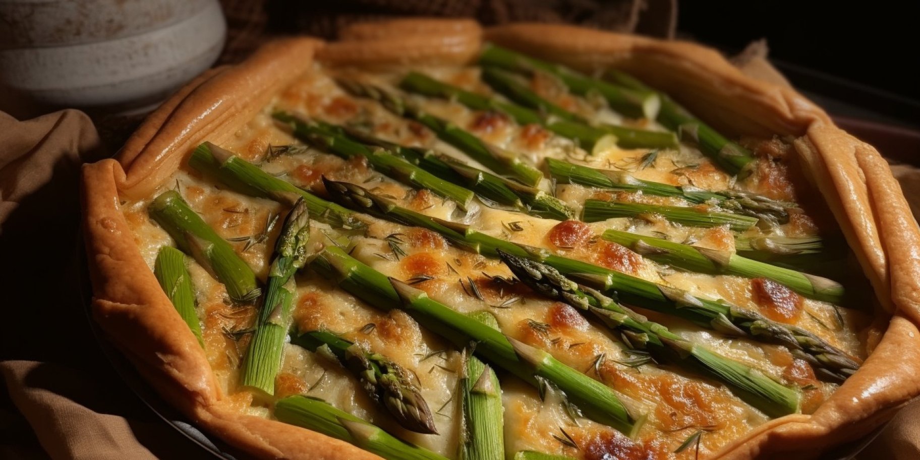 пирог со спаржей