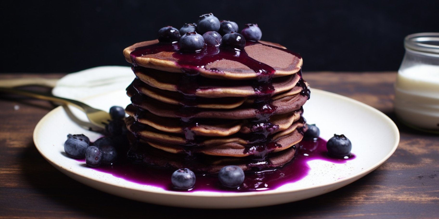 чорнично-вишневі оладки