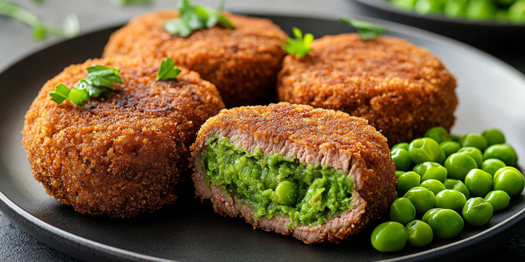 Котлети із зеленим горошком