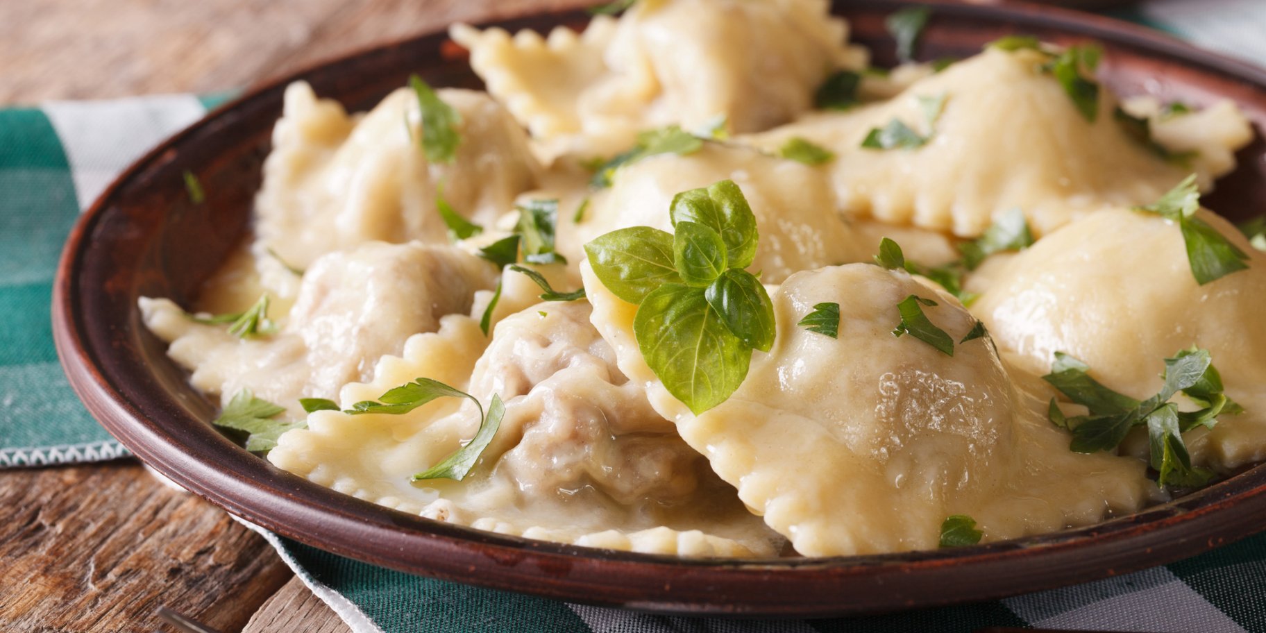 Равіолі зі шпинатом та сиром: