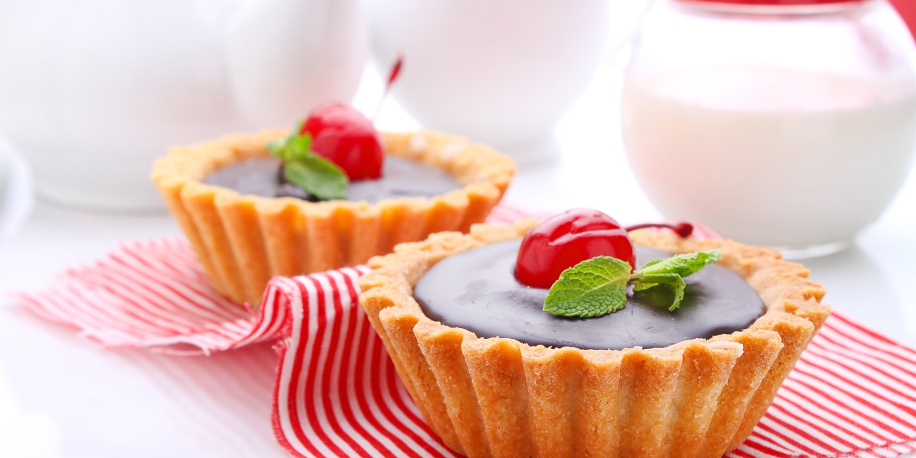 Кошики з м’ятно-шоколадною начинкою