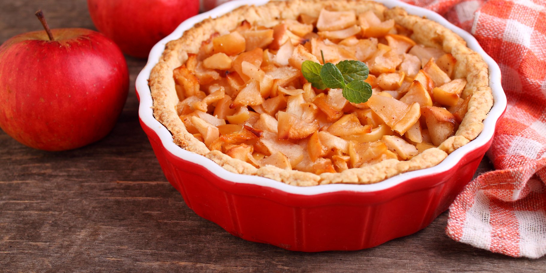 Тарт з яблуками і вином