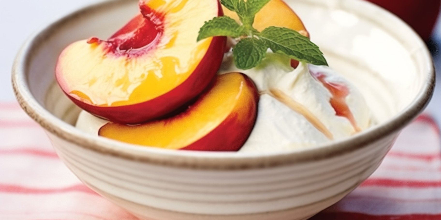 нектарини з ванільним кремом