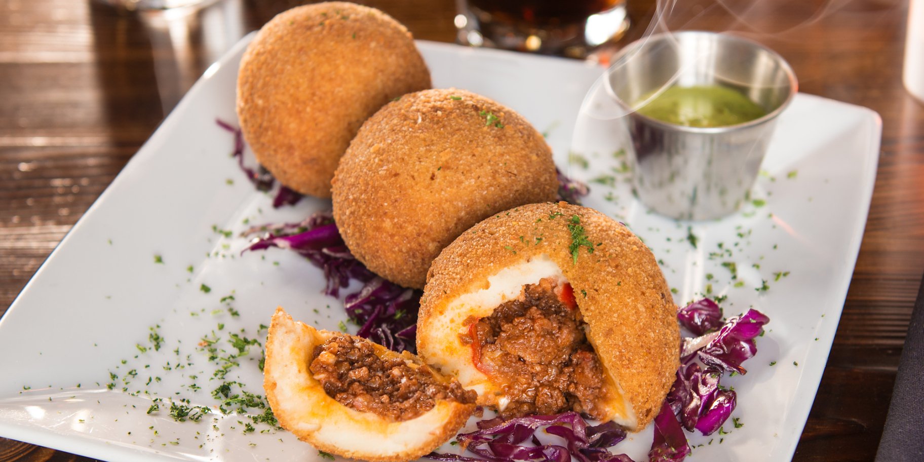 Фаршировані картопляні кульки