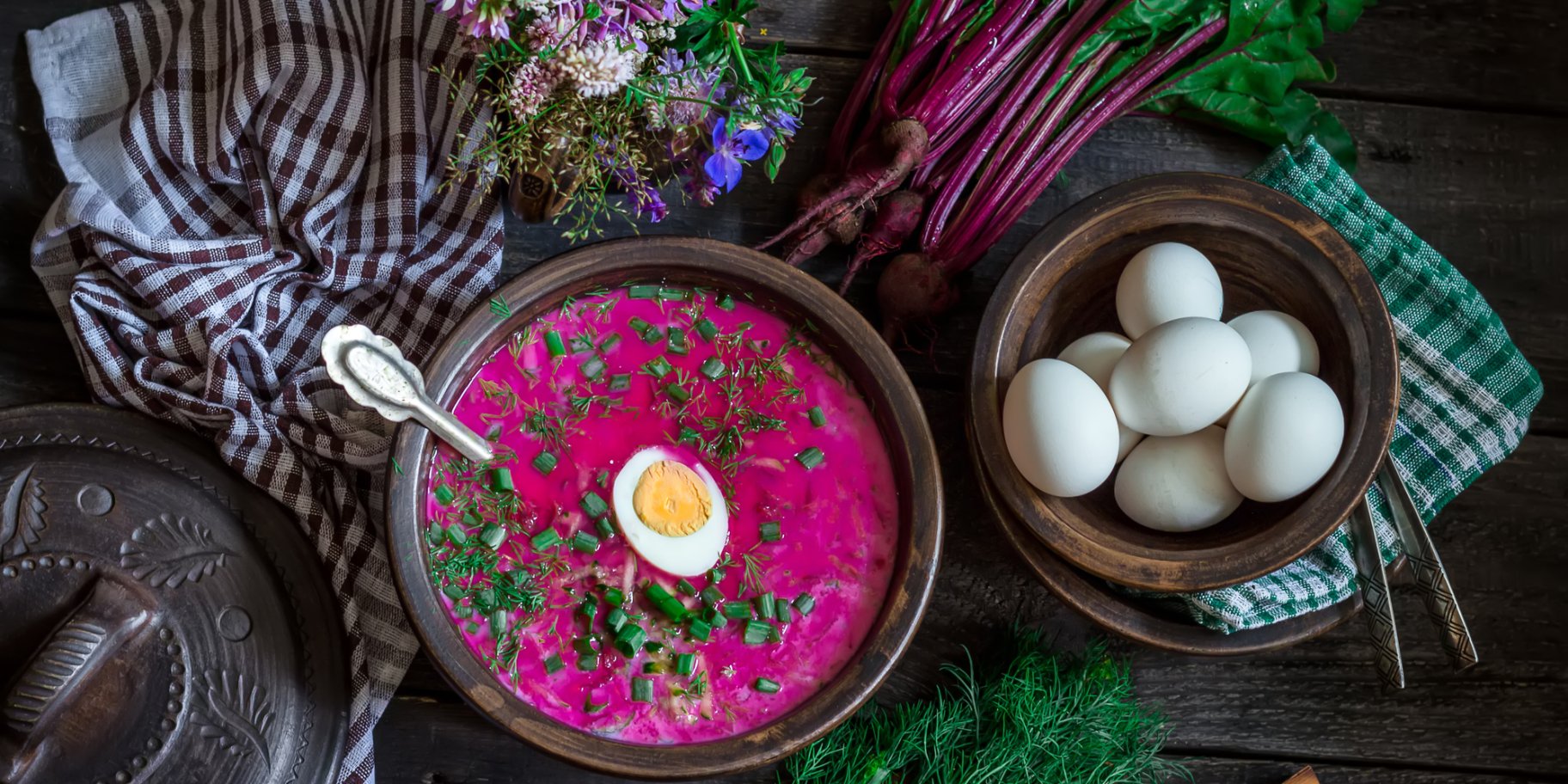 холодник со свекольной ботвой