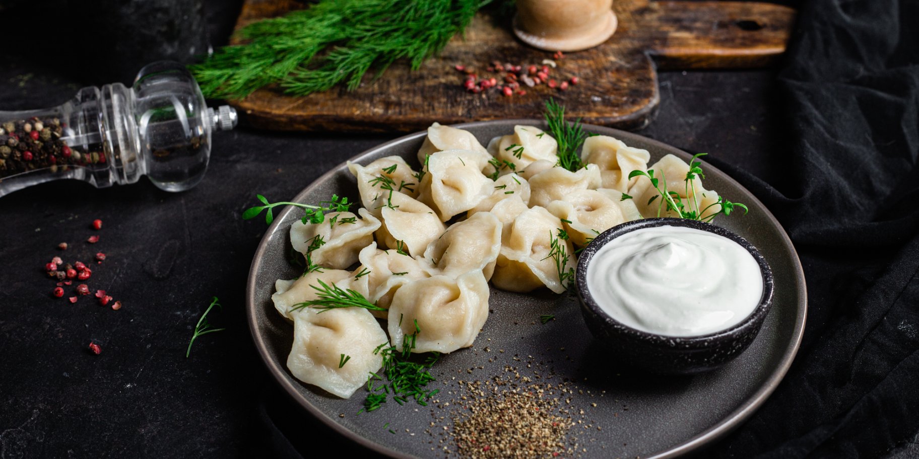 Пельмені з грибами