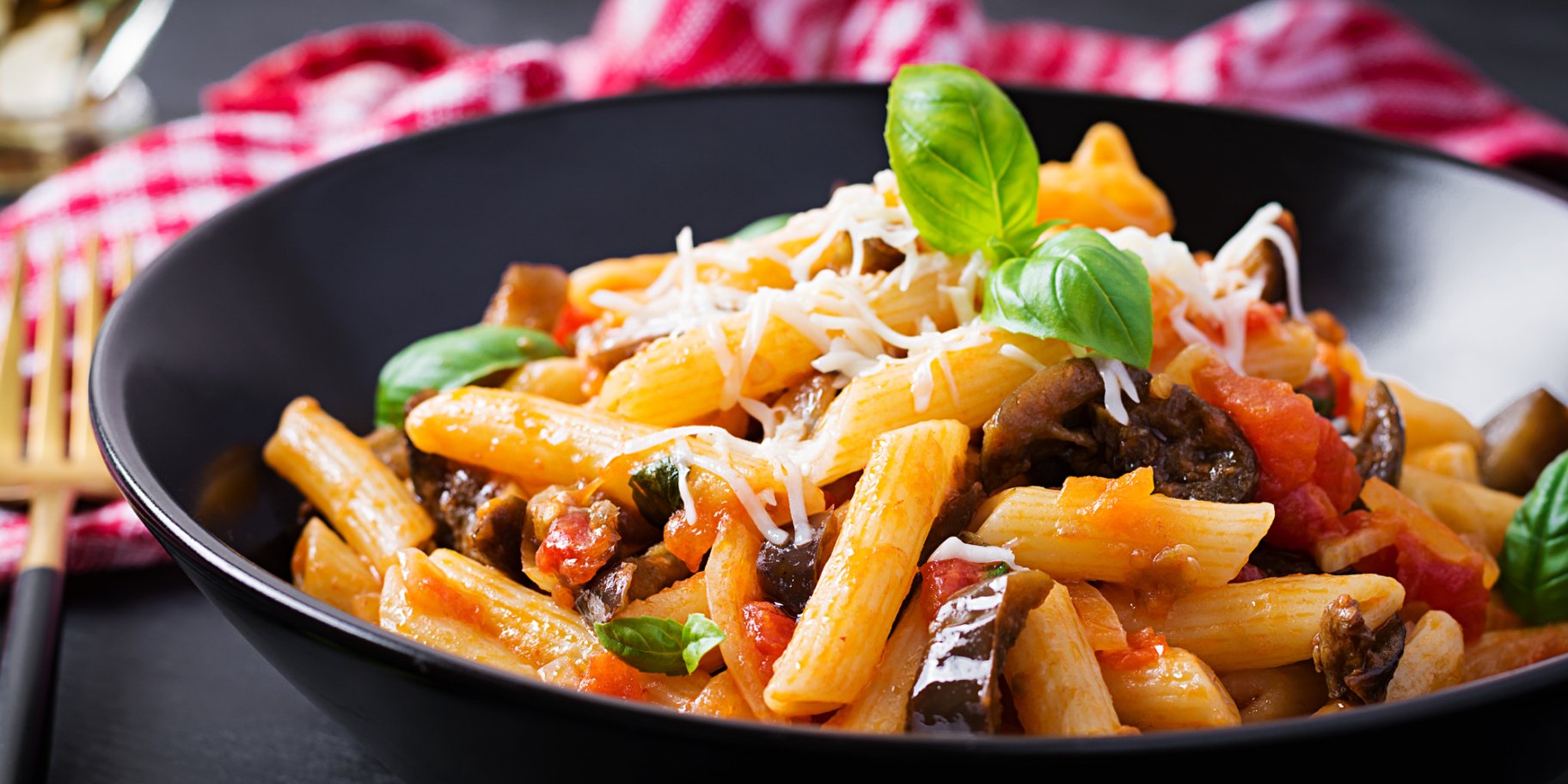 Паста с баклажанами