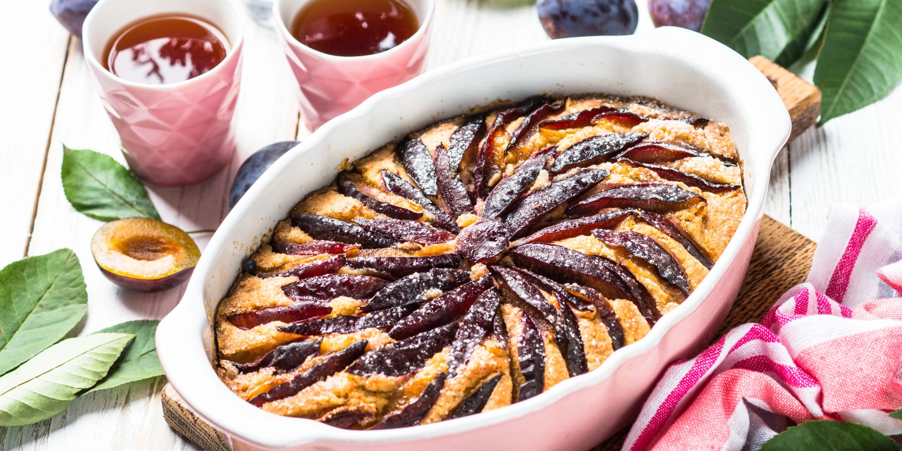 Сливовий пиріг з франжипаном