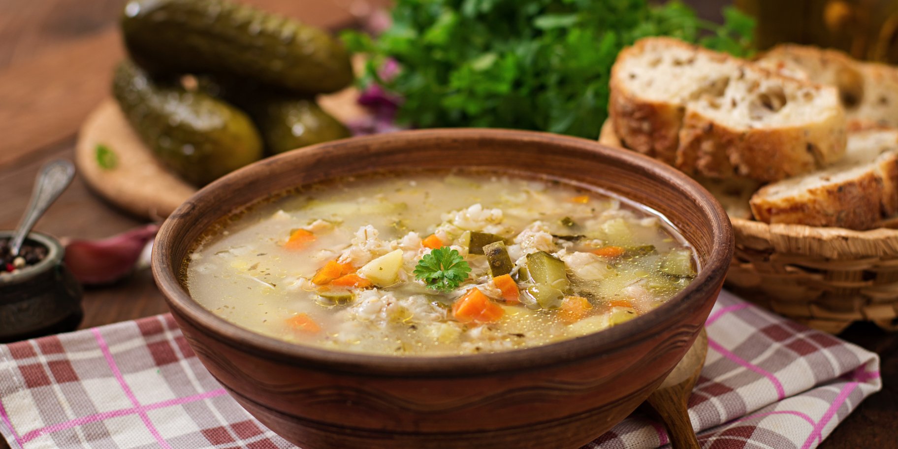 Розсольник з потрохами