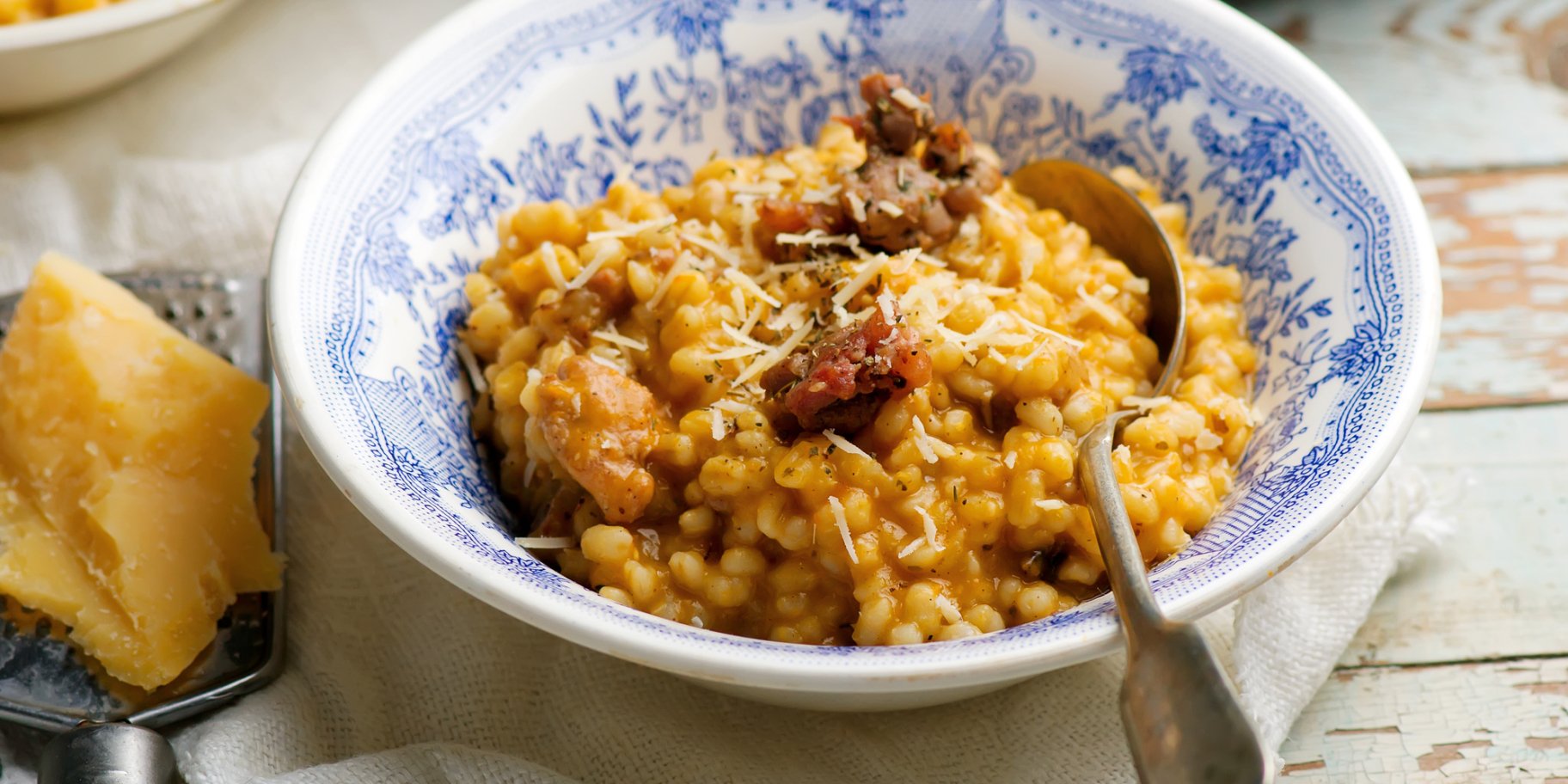 Ризото з перловки та гарбуза