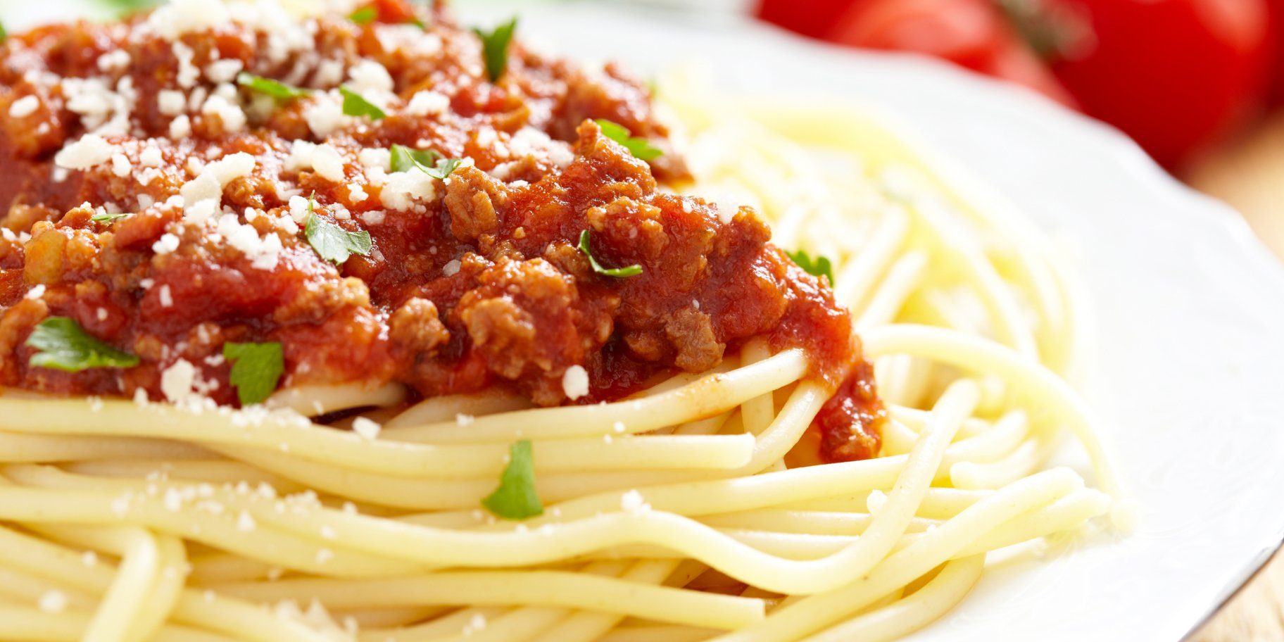 Спагетти с мясным фаршем