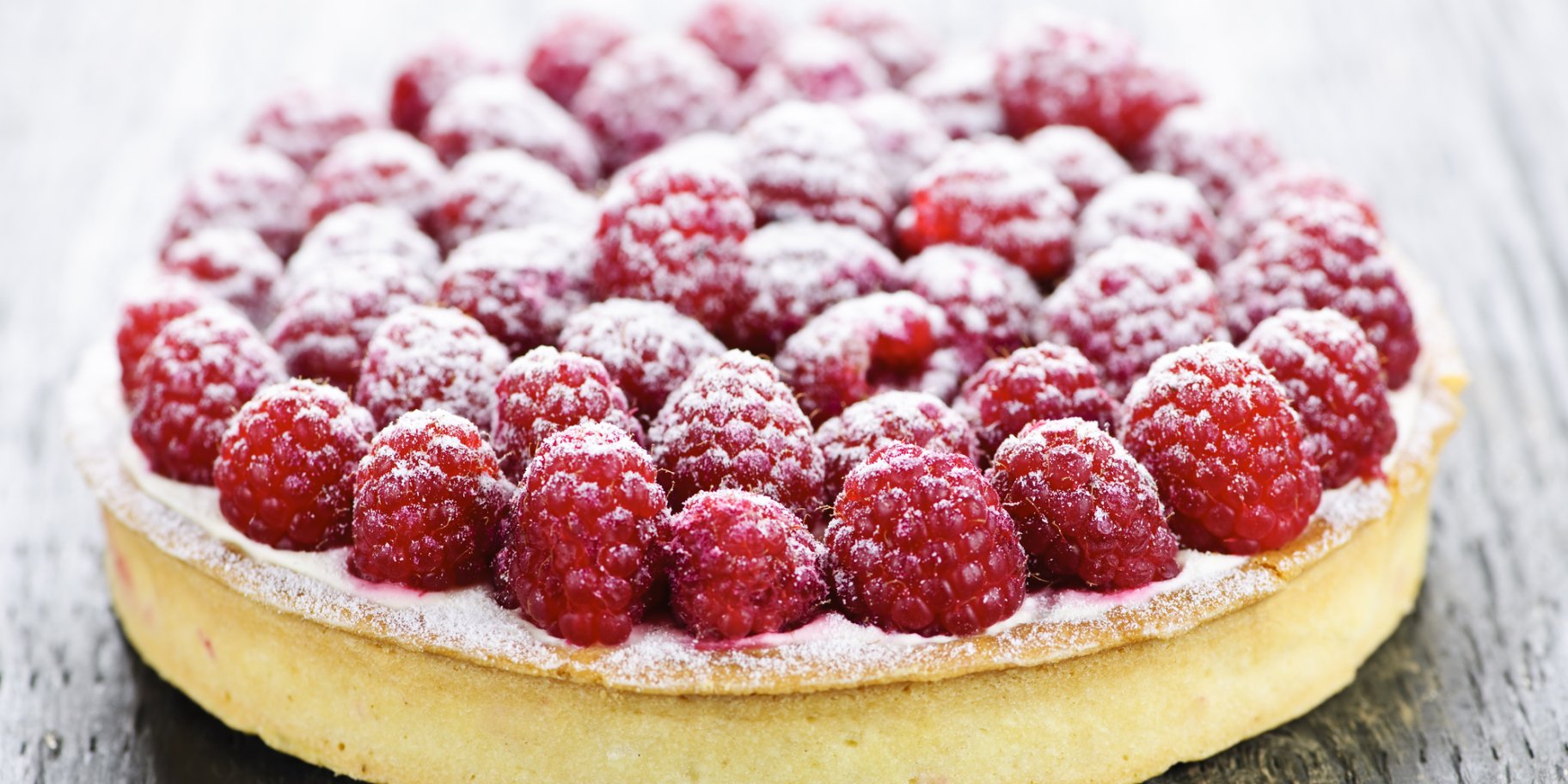 пиріг з малиною